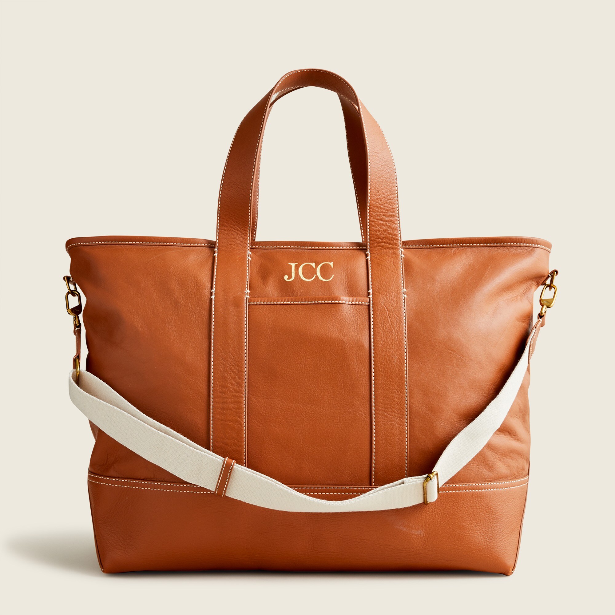 Weekender Montauk tote in leather