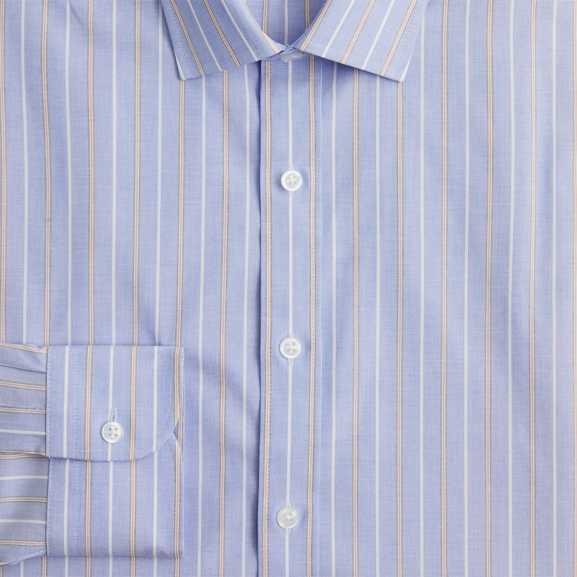 Bowery wrinkle-free stretch cotton shirt with spread collar
