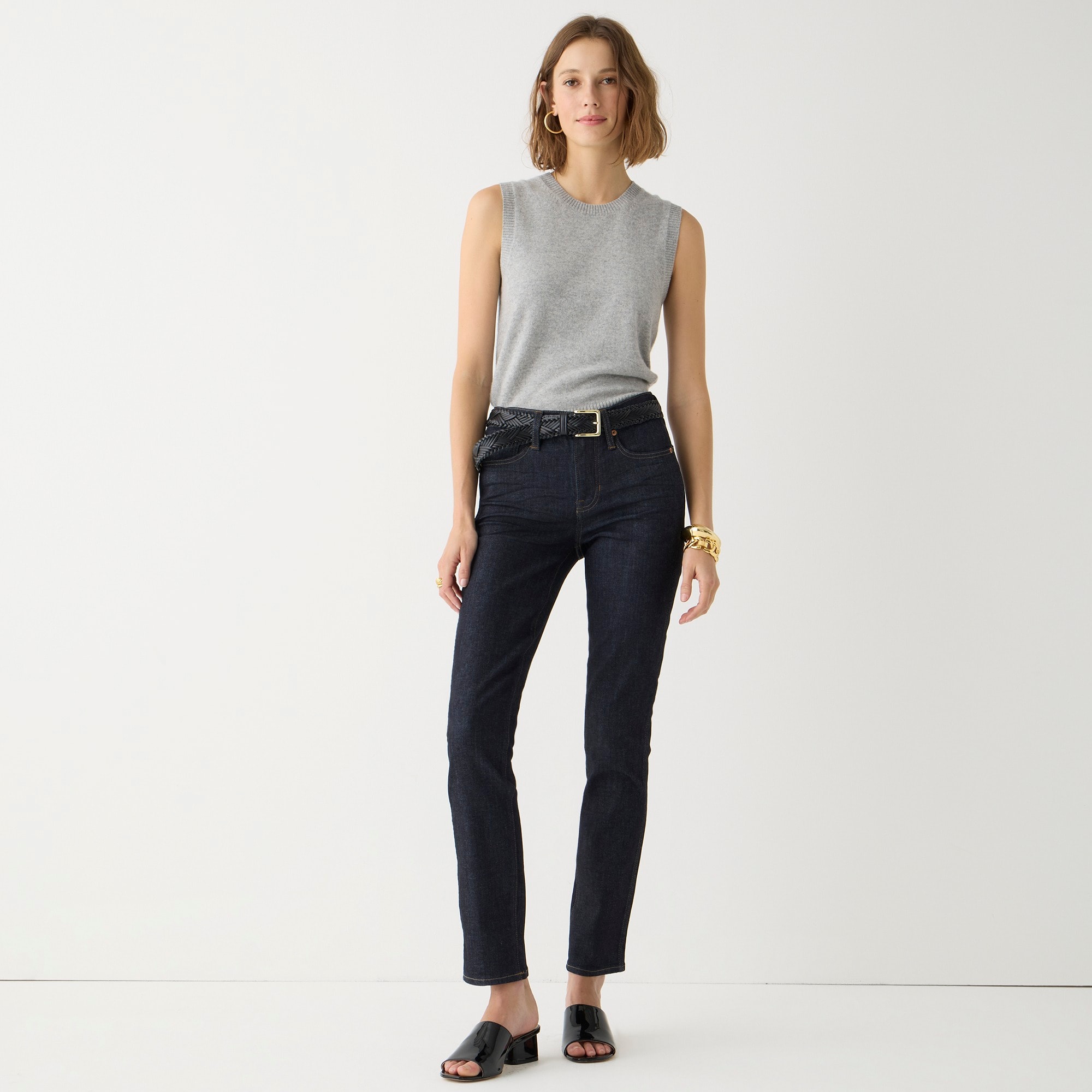 9" mid-rise vintage slim-straight jean in resin rinse