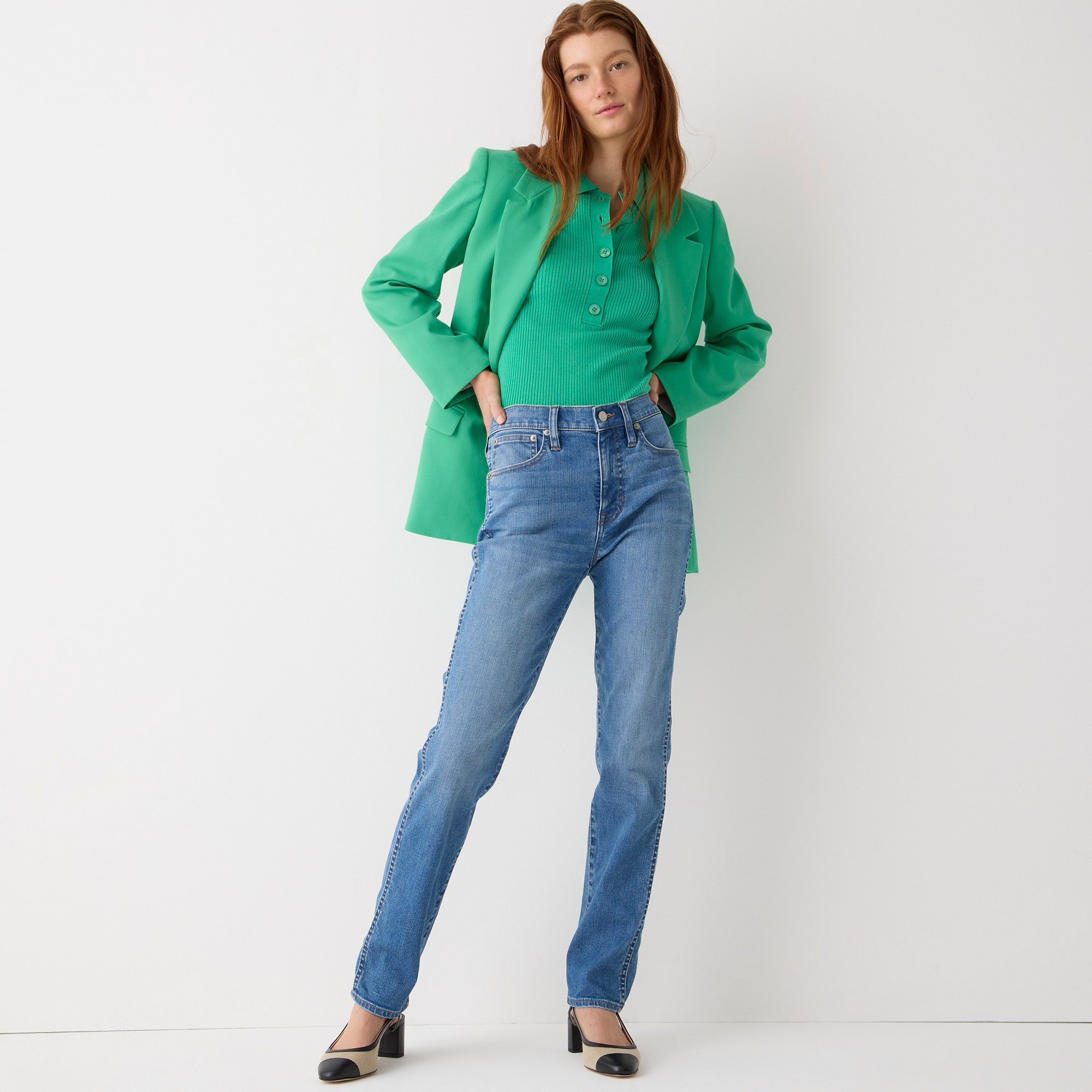 10" vintage slim-straight jean in Misty Surf wash