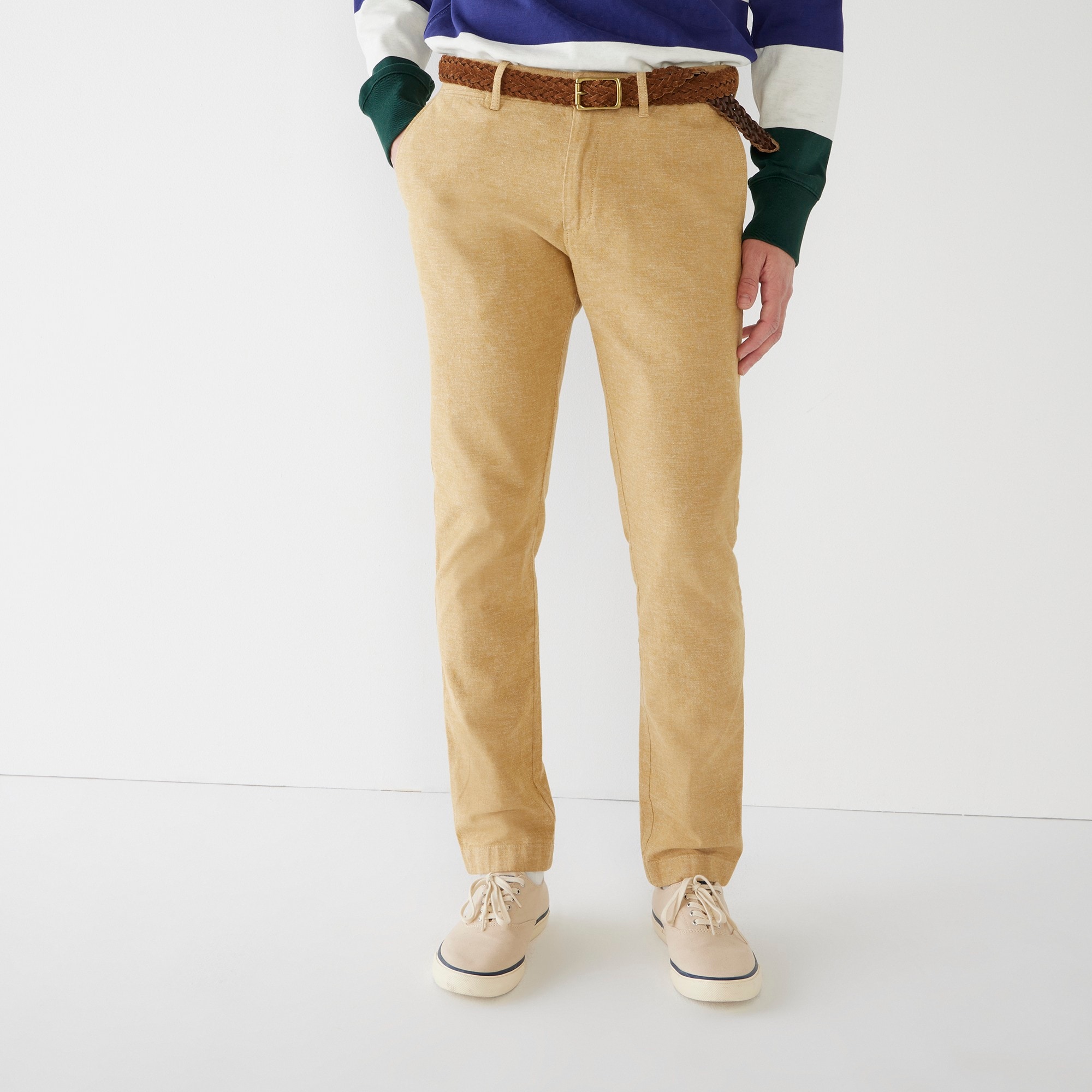 484 Slim-fit chino pant in stretch slub cotton blend