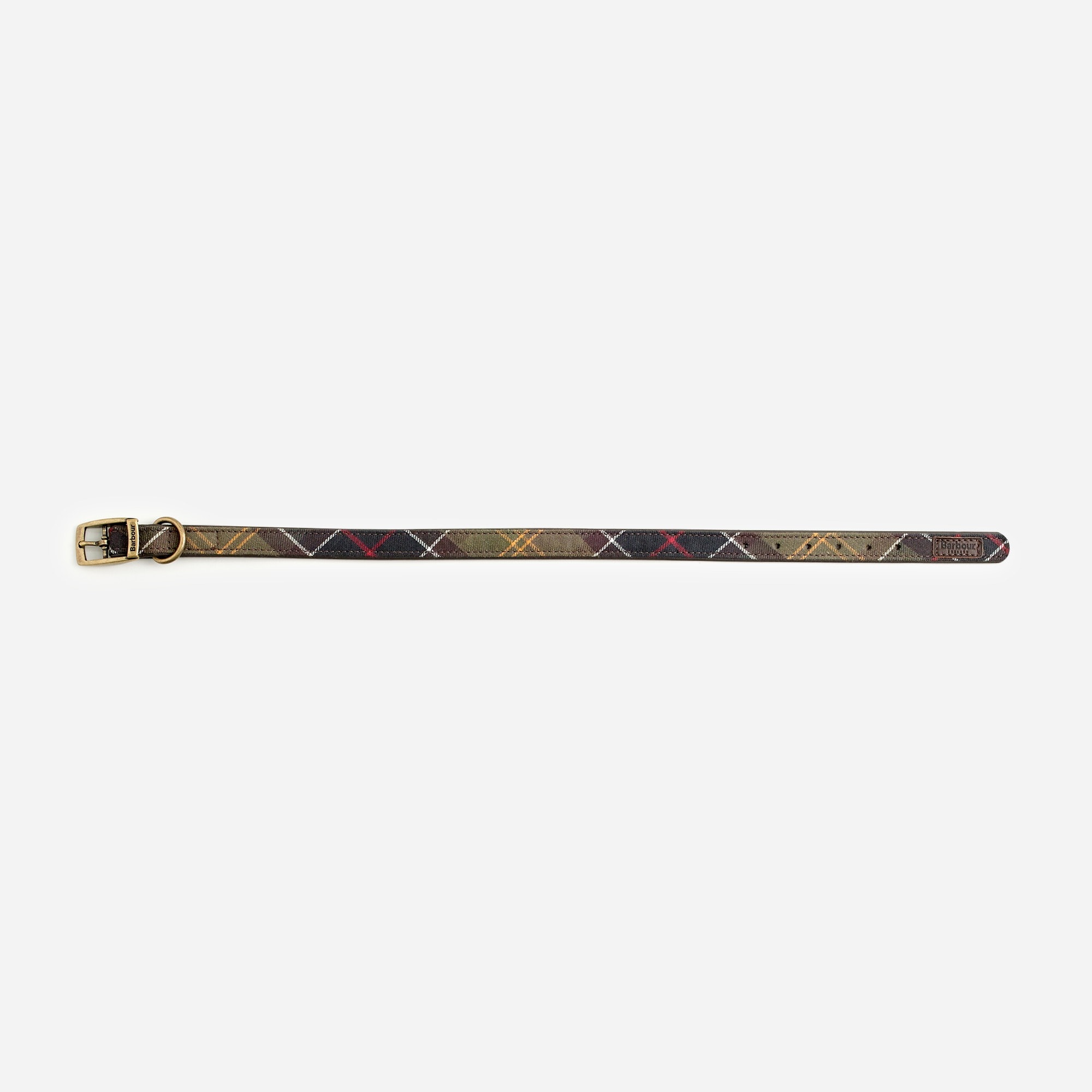 Barbour tartan dog collar