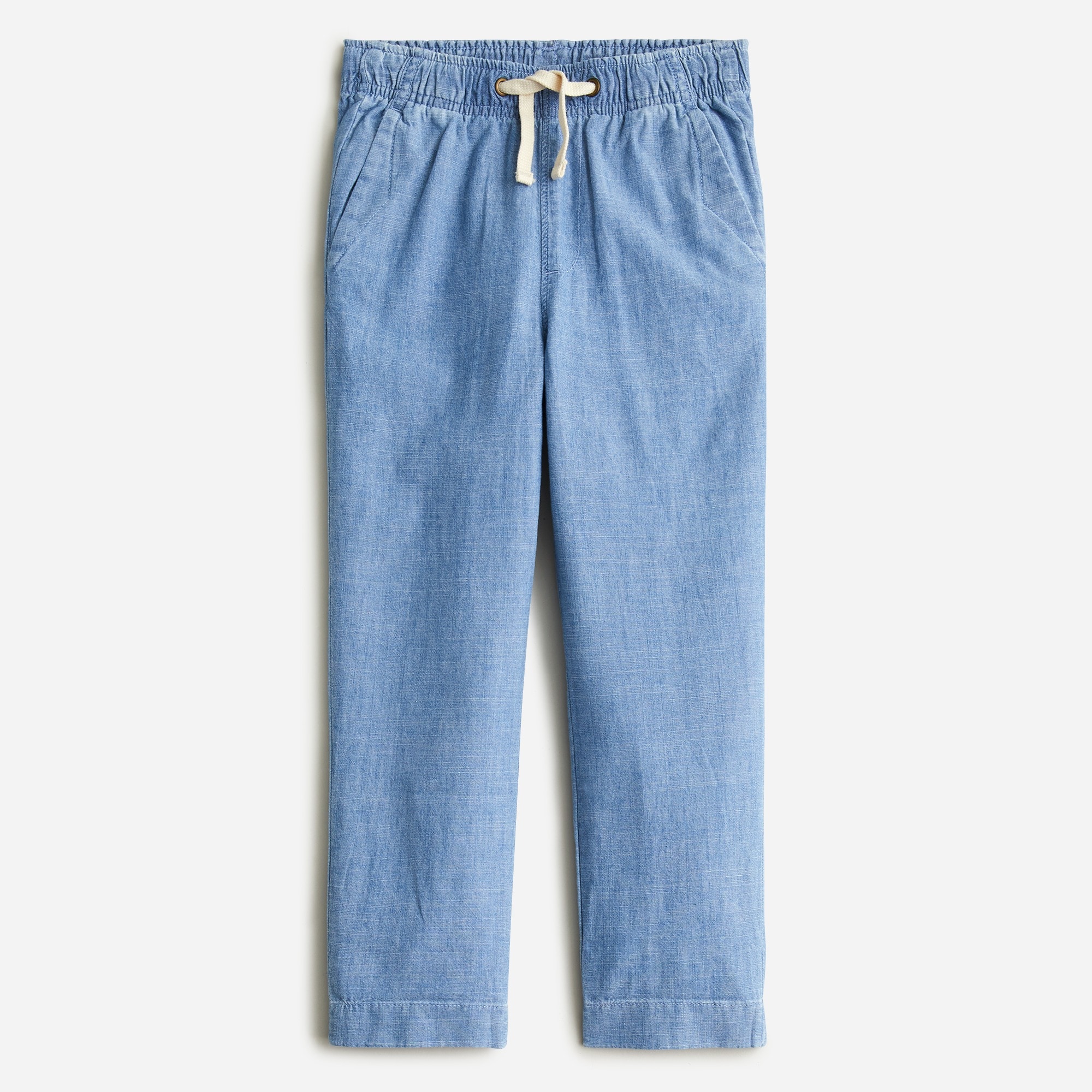 Boys' chambray pull-on pant