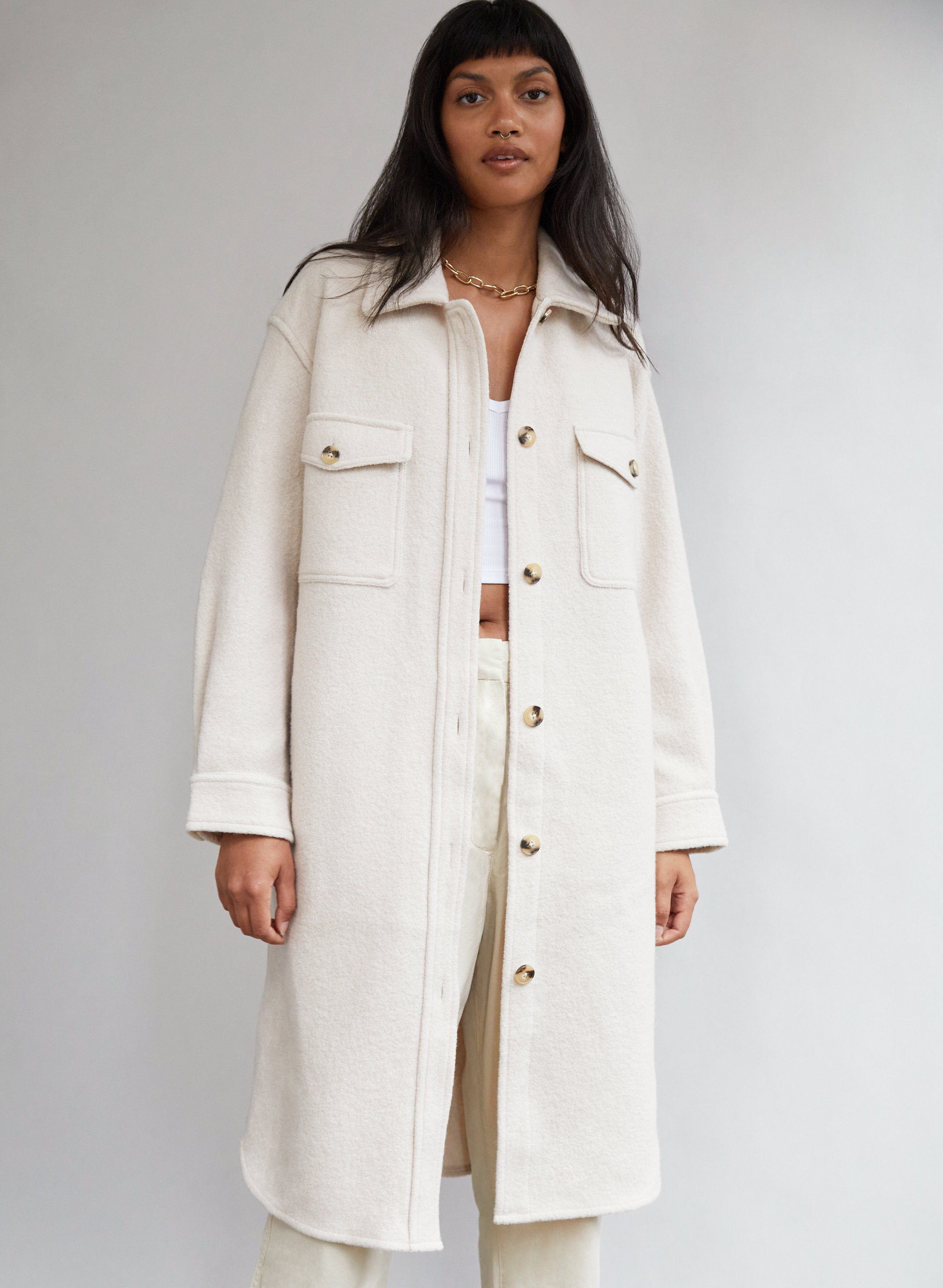 The Ganna Long Shirt Jacket