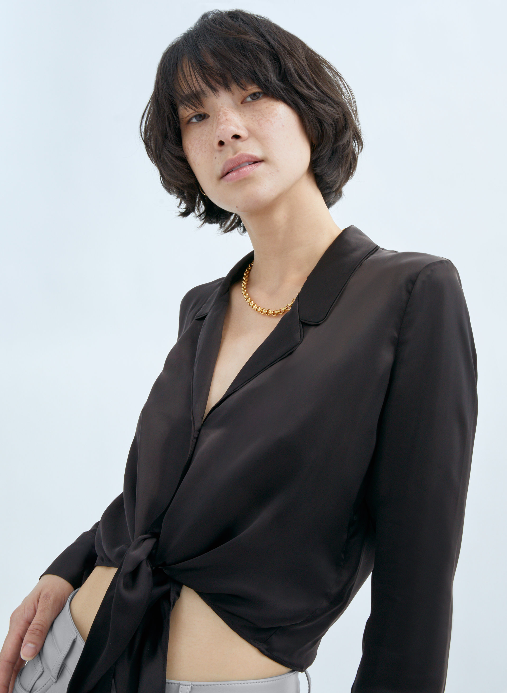Tie Front Blouse