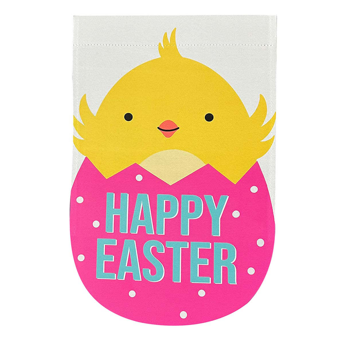 Bunny Brights Happy Easter Chick Yard Flag, 18"