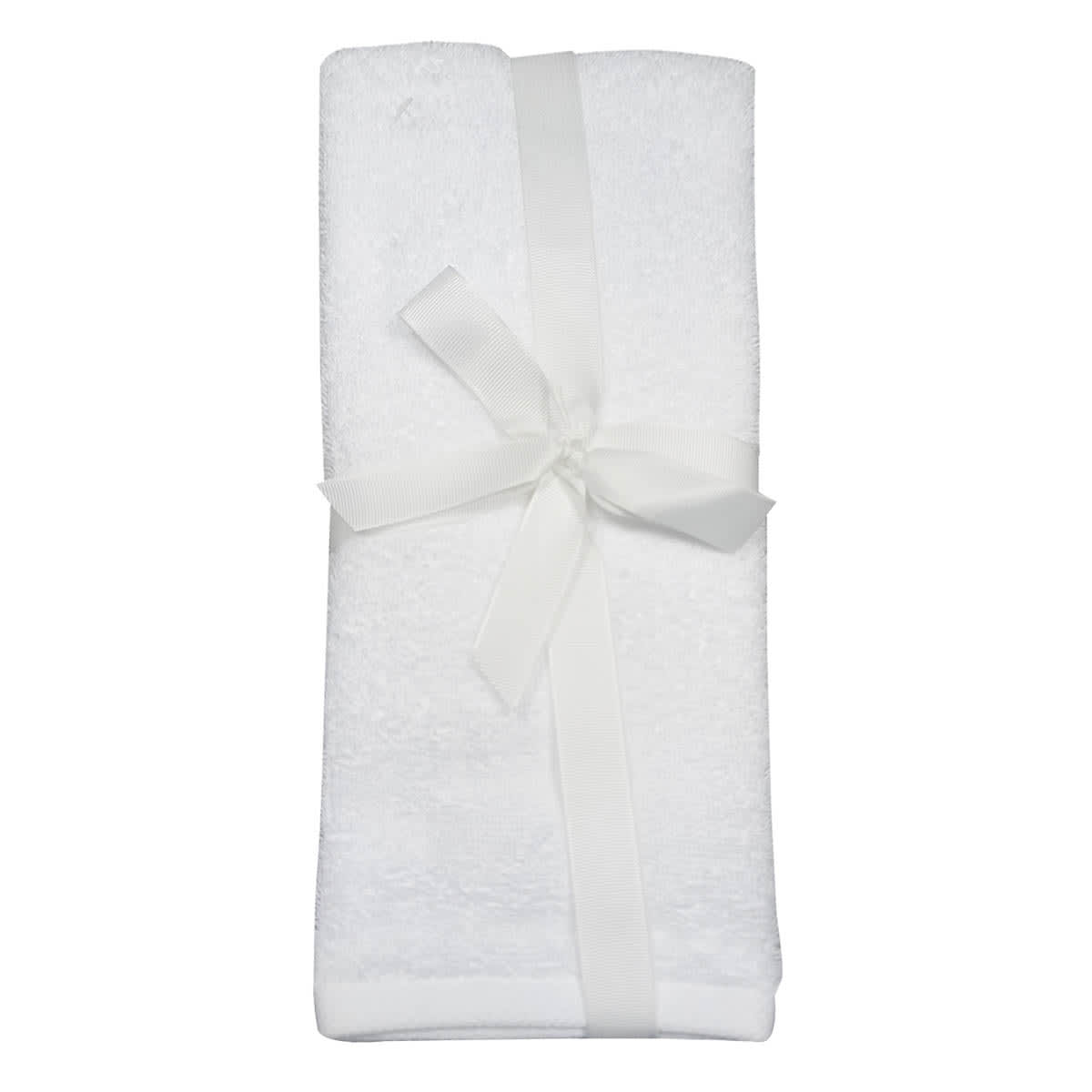 2-Pack White Cotton Hand Towels, 15x25