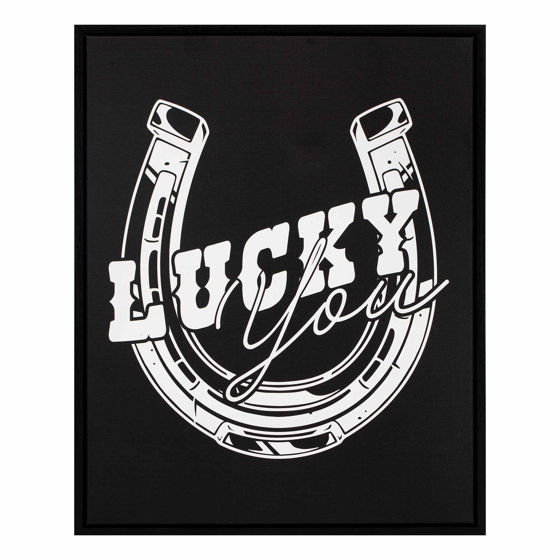Framed Lucky Canvas Wall Art, 16x20