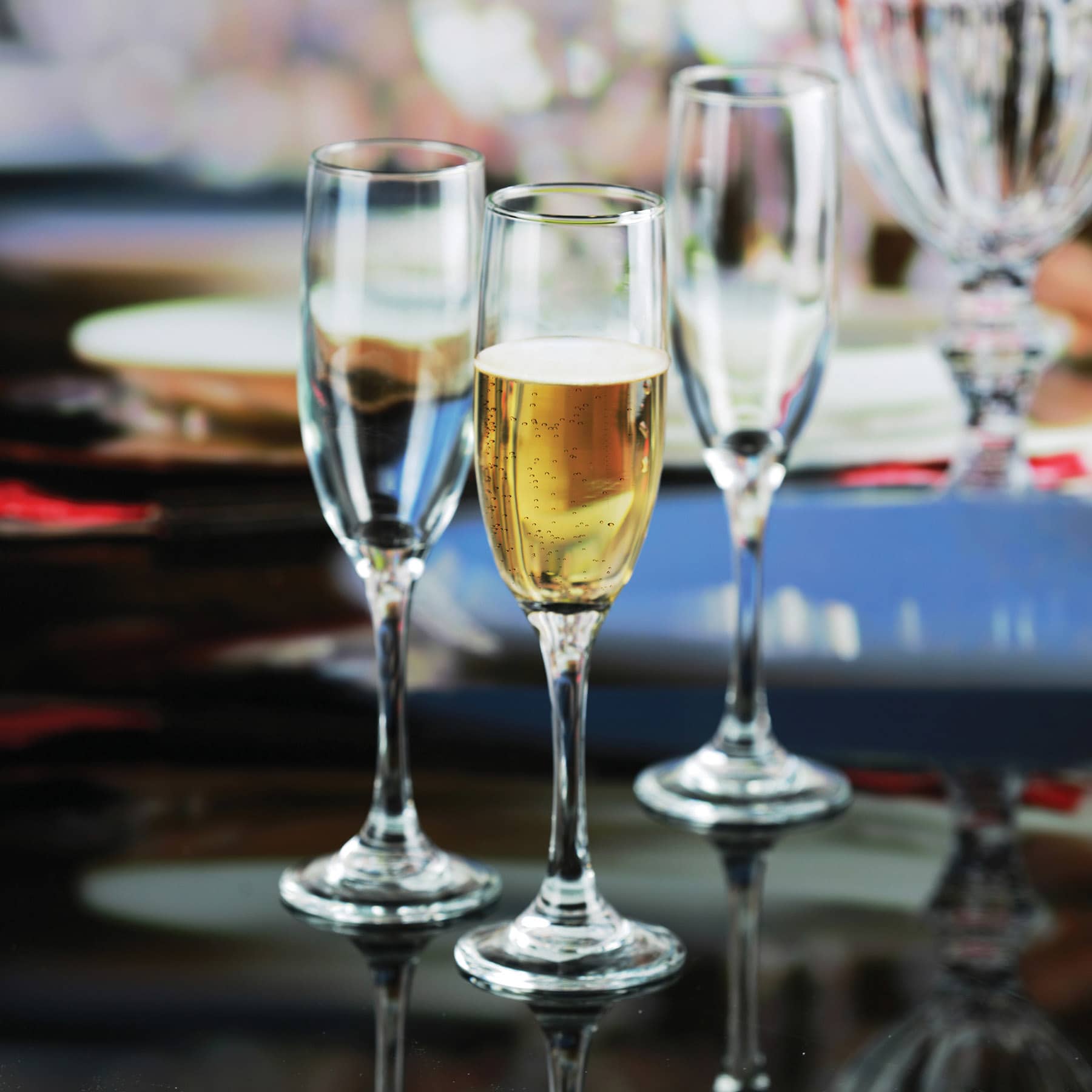 Set of 6 Royal Touch Flute Glass, 6oz