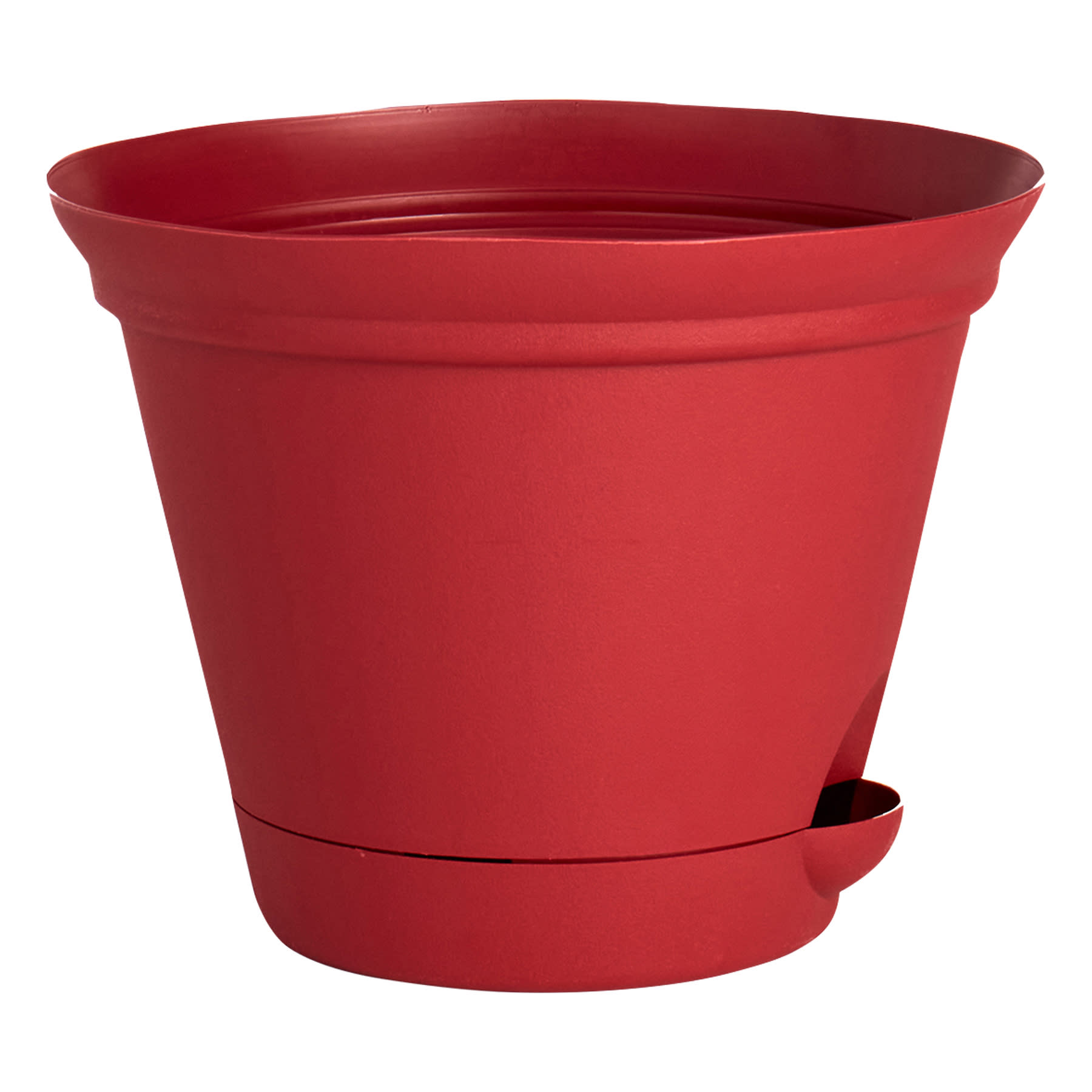 Salsa Red Self-Watering Outdoor Flare Planter, Medium