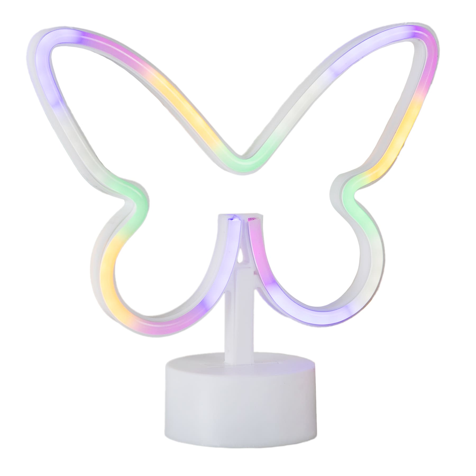 Butterfly Multicolored LED Neon Stand