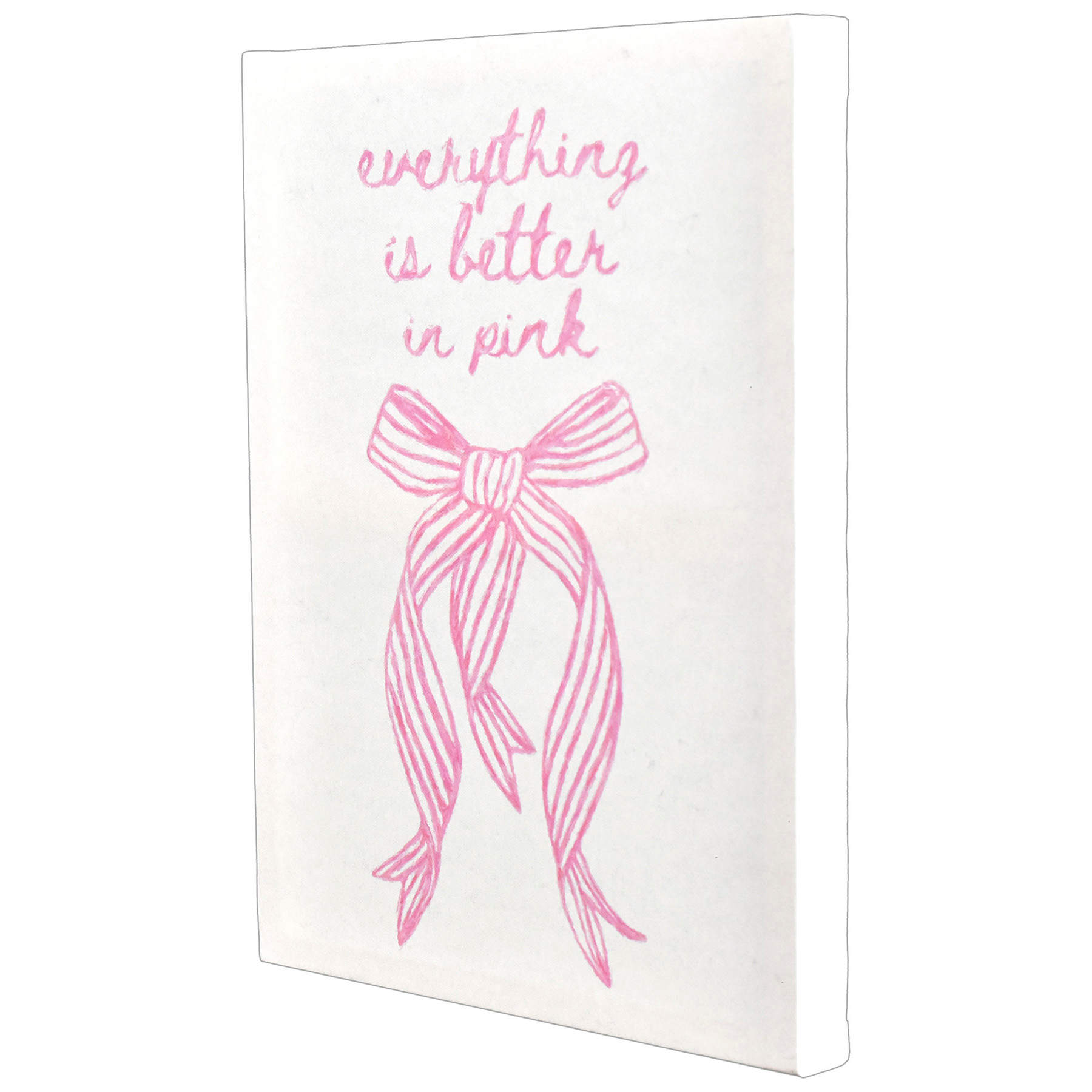 Everything Is Better In Pink Canvas Wall Art, 12x16
