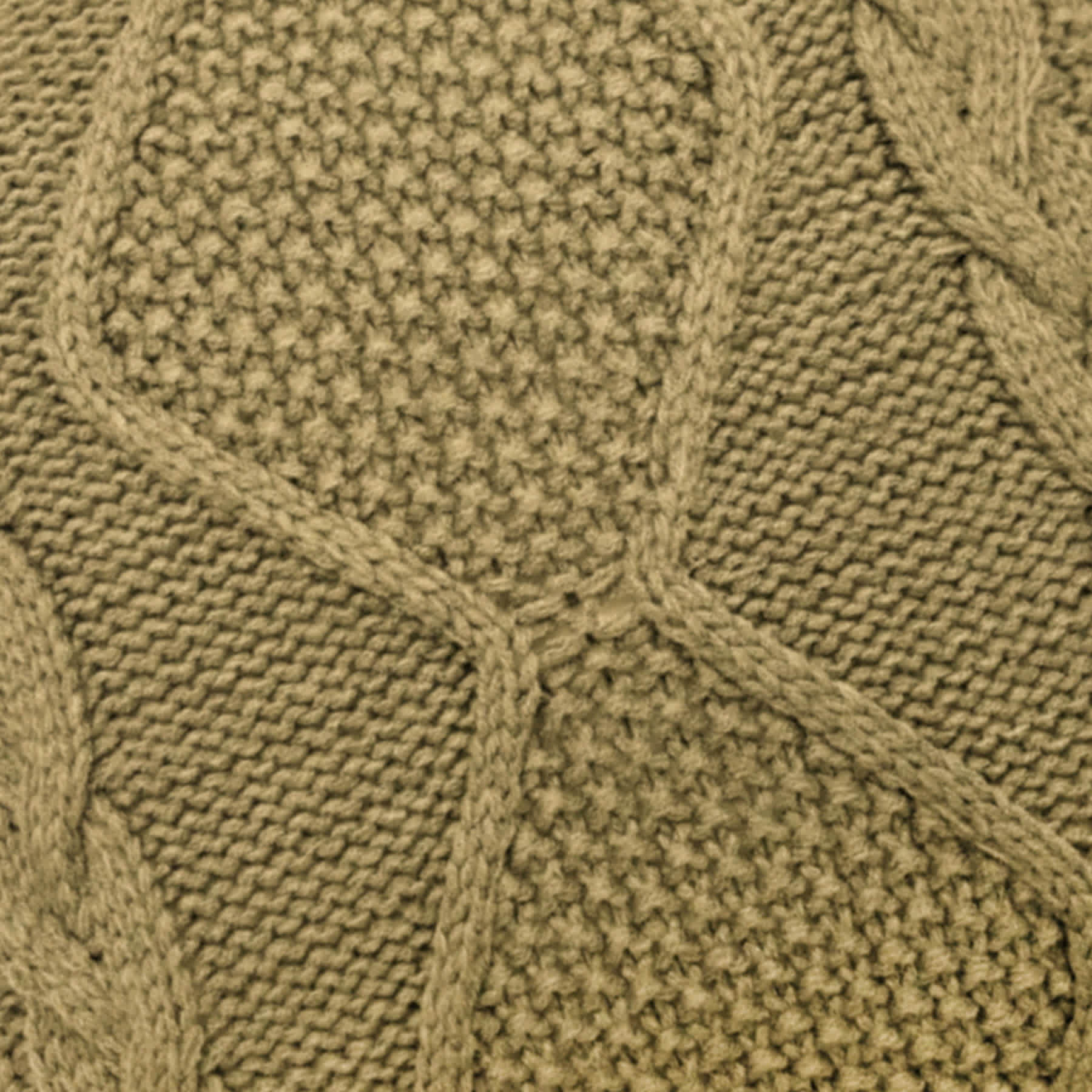 Honeybloom Brown Knitted Throw Pillow, 18"
