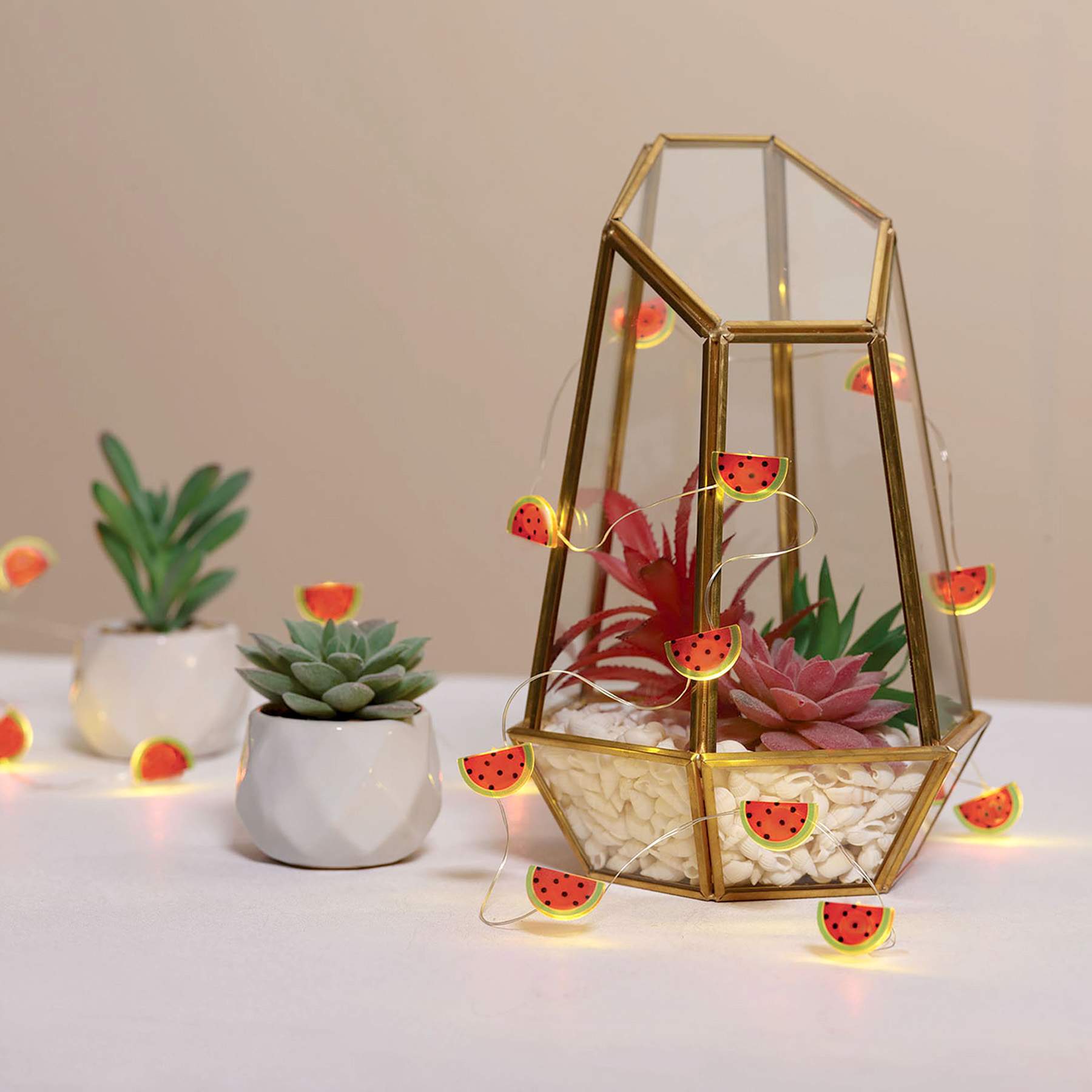 30-Count LED Watermelon Wire Lights with Timer