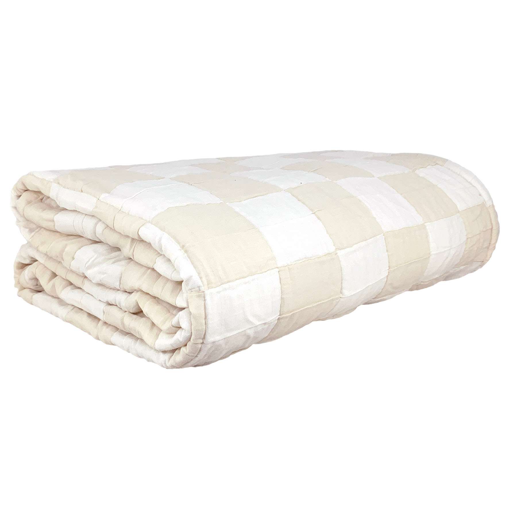 Honeybloom 3-Piece Taupe Checkered Metalasse Coverlet Set, King