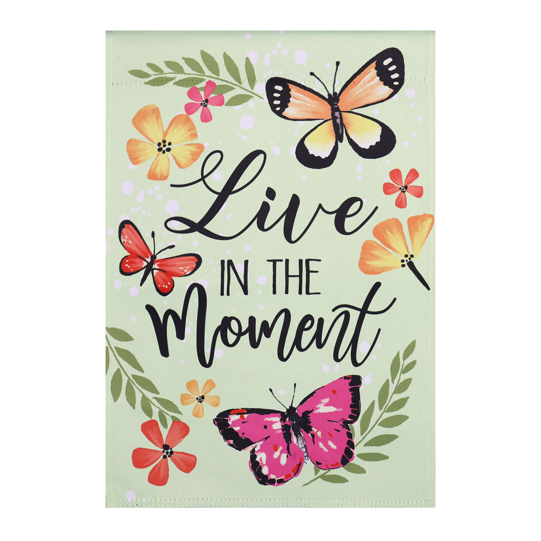 Live in The Moment Garden Flag, 18"