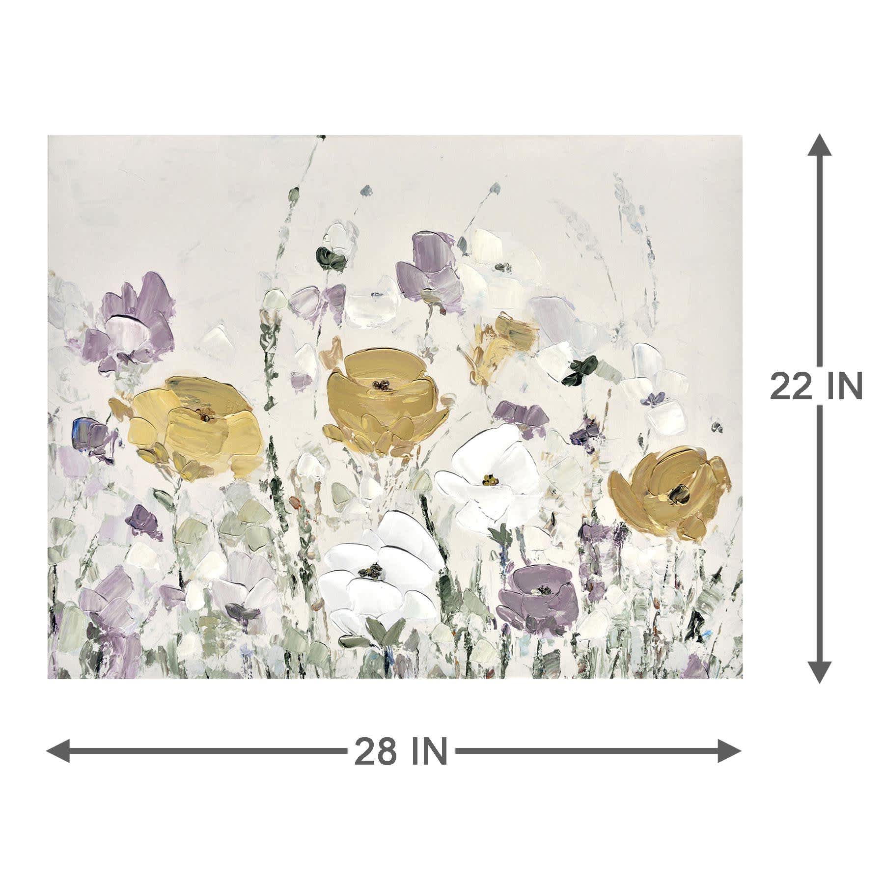 Honeybloom Floral Canvas Wall Art, 28x22
