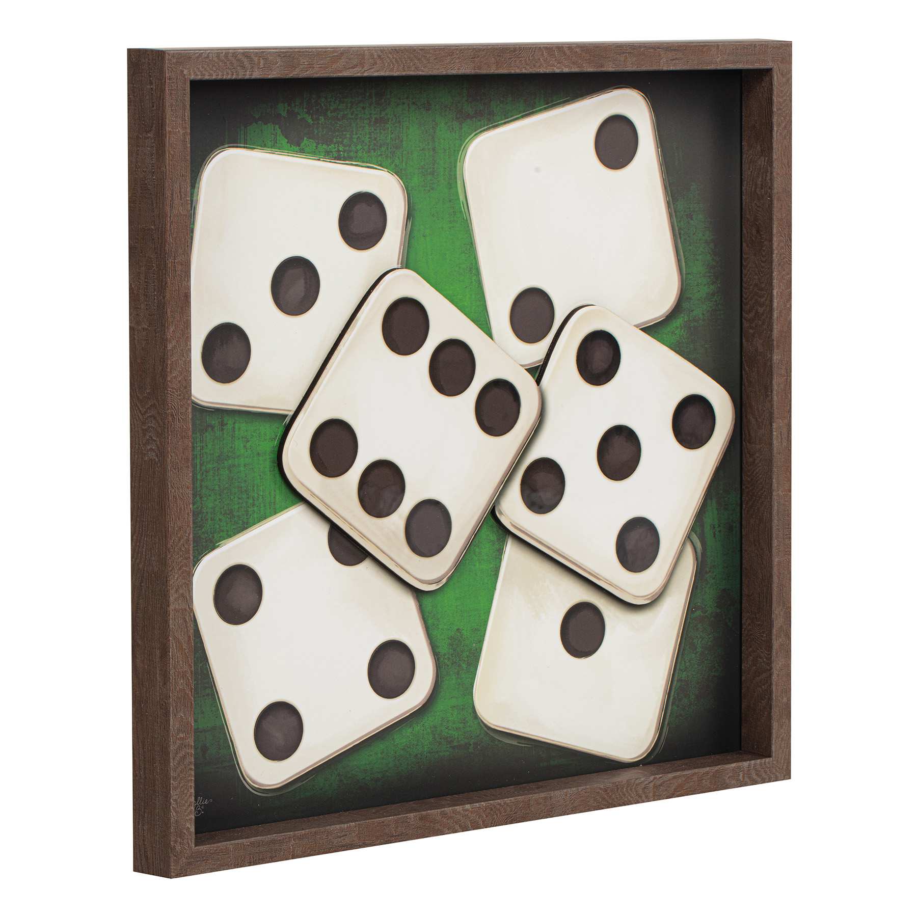 Framed Dice Wall Décor, 16"