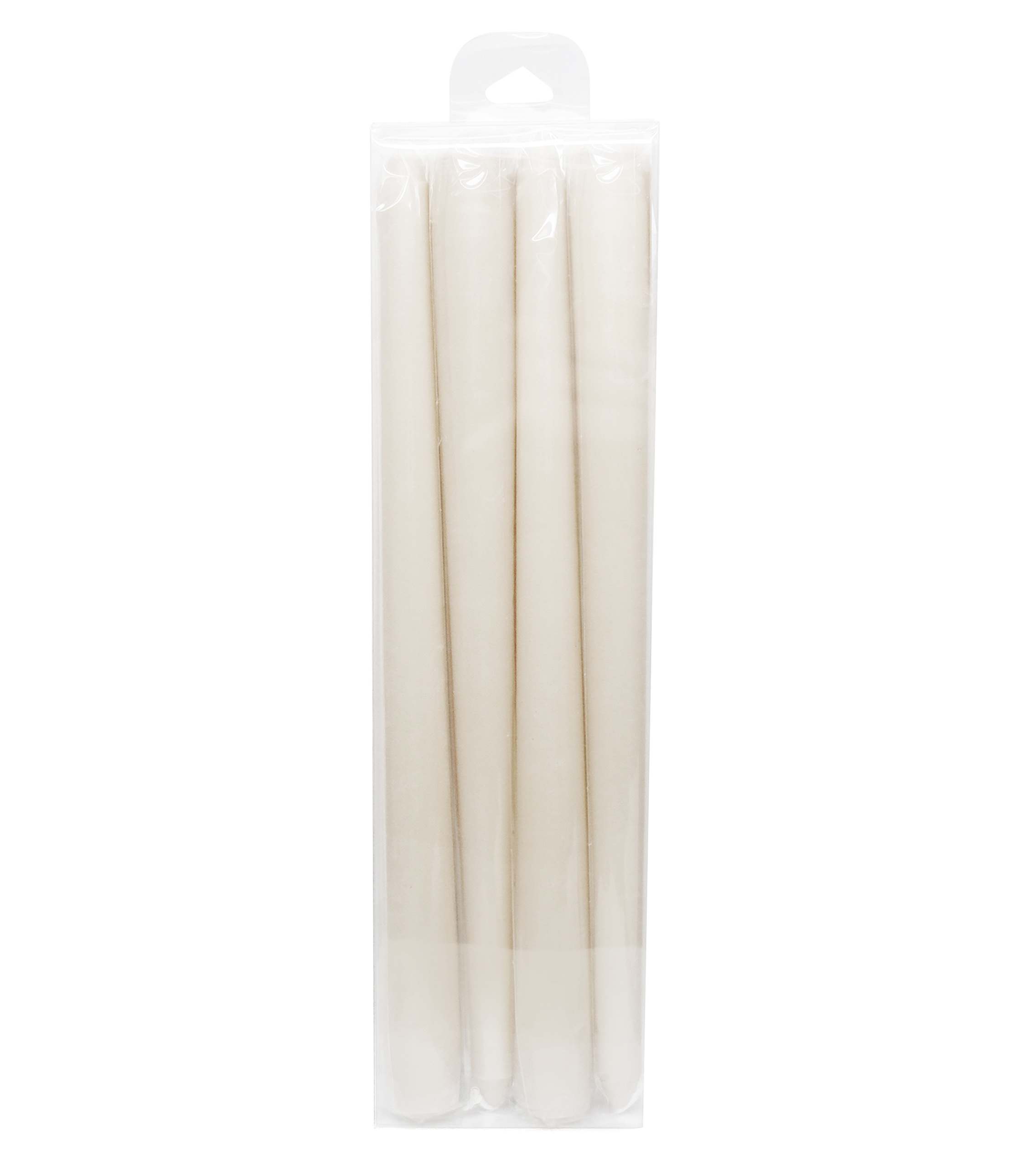 Honeybloom 4-Pack Ivory Unscented Taper Candles, 10"