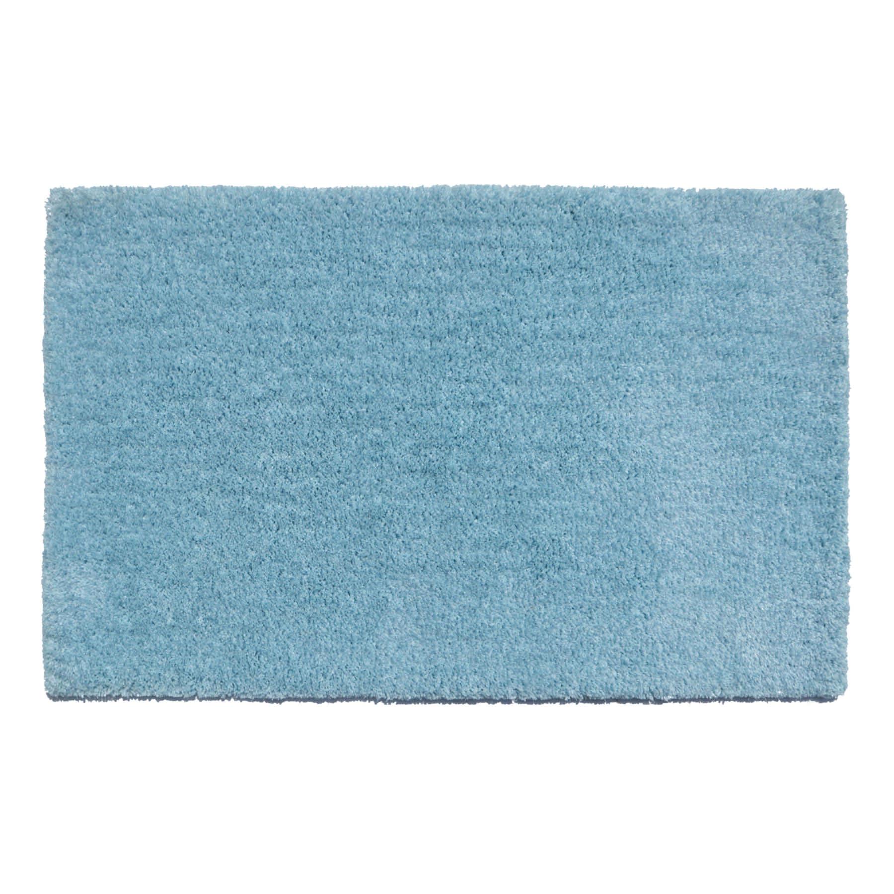 Solid Teal Shag Tufted Accent Rug, 27x45