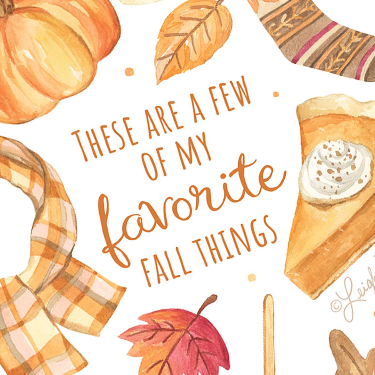 Favorite Fall Things Scented Sachet