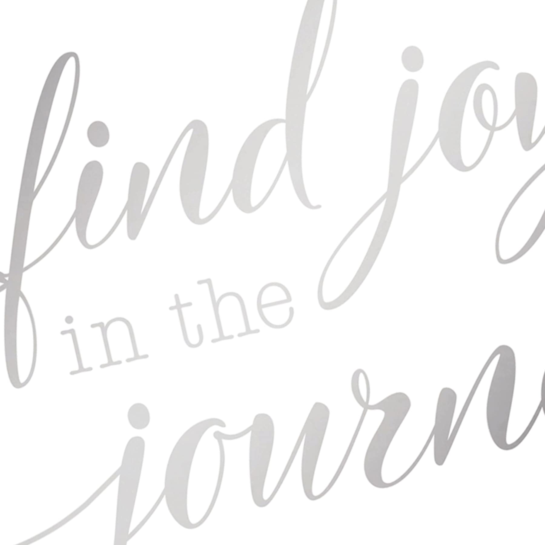 Glass Framed Find Joy in The Journey Wall Sign, 12x16