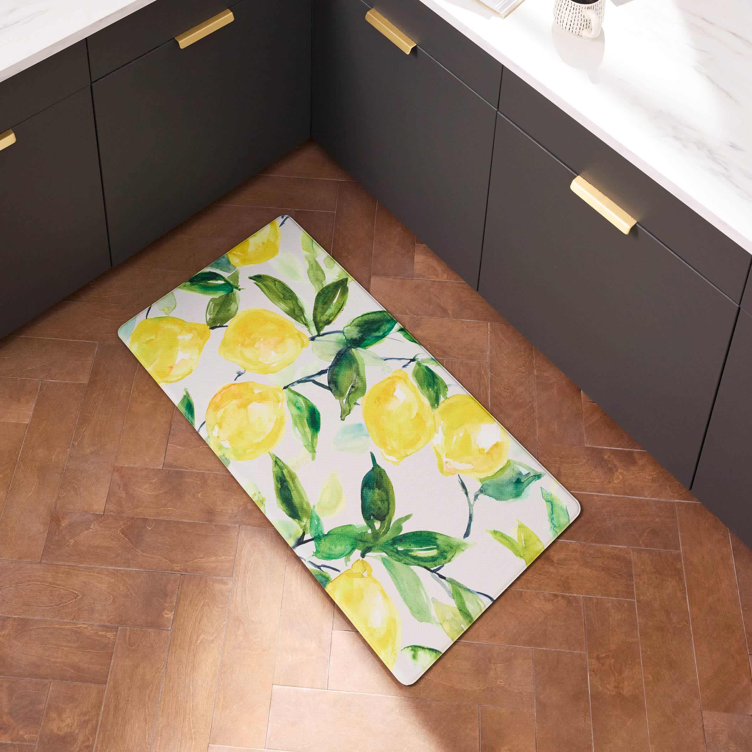 Cook N' Comfort Lemons Anti-Fatigue Kitchen Mat, 20x39