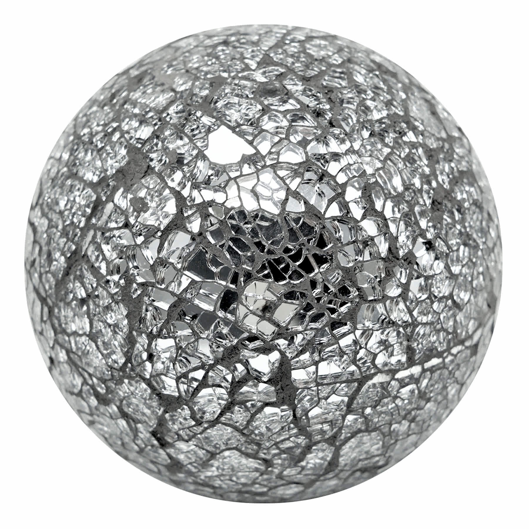 Crushed Mirror Mosaic Sphere, 4"