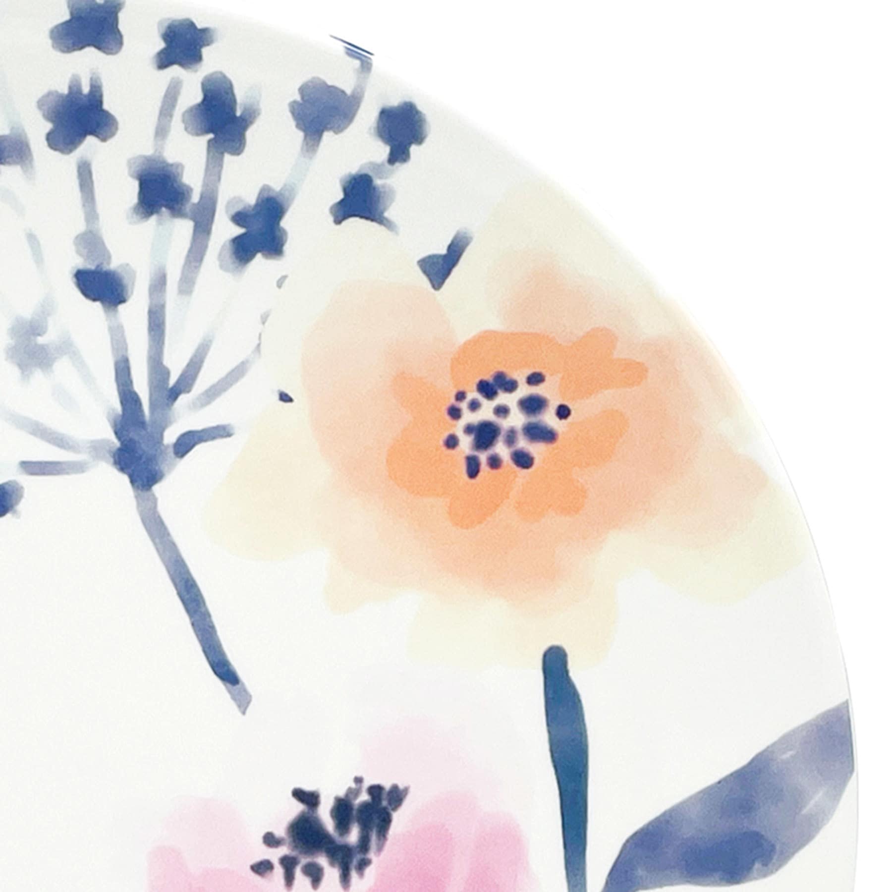 Floral Poppy Melamine Dinner Plate, 11"