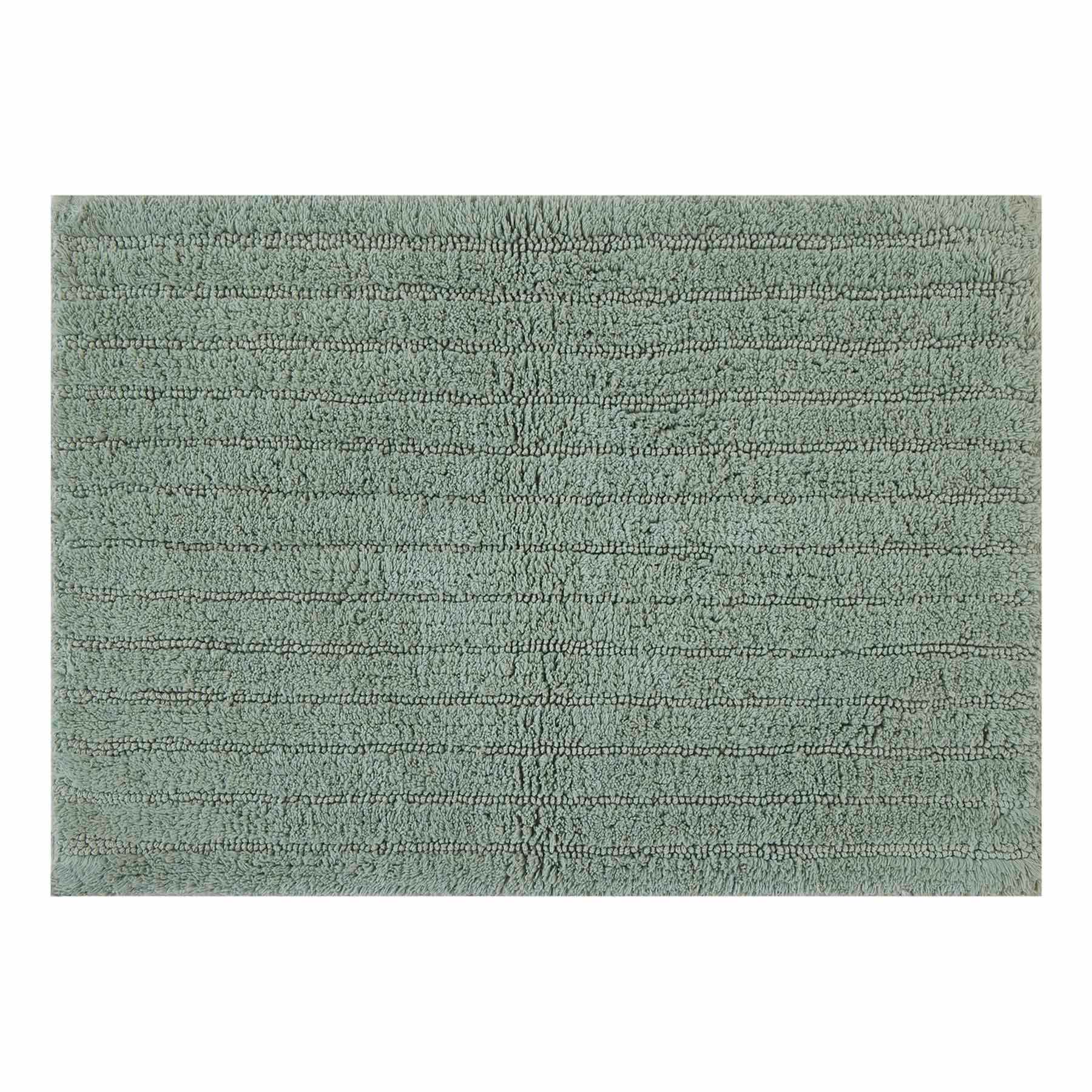 Found & Fable Green Striped High-Low Bath Rug, 17x24