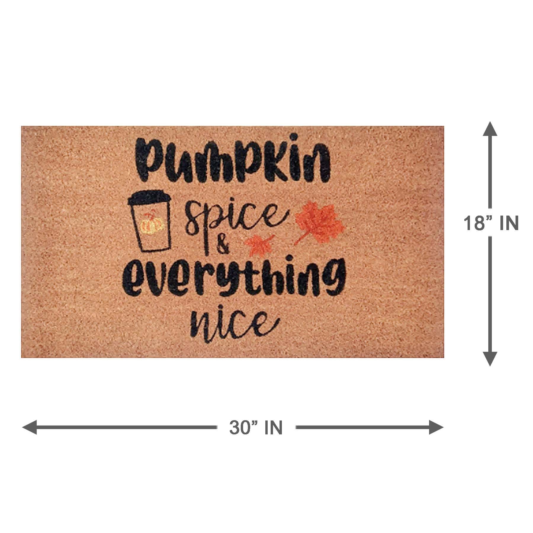 Pumpkin Spice Coir Mat, 18x30