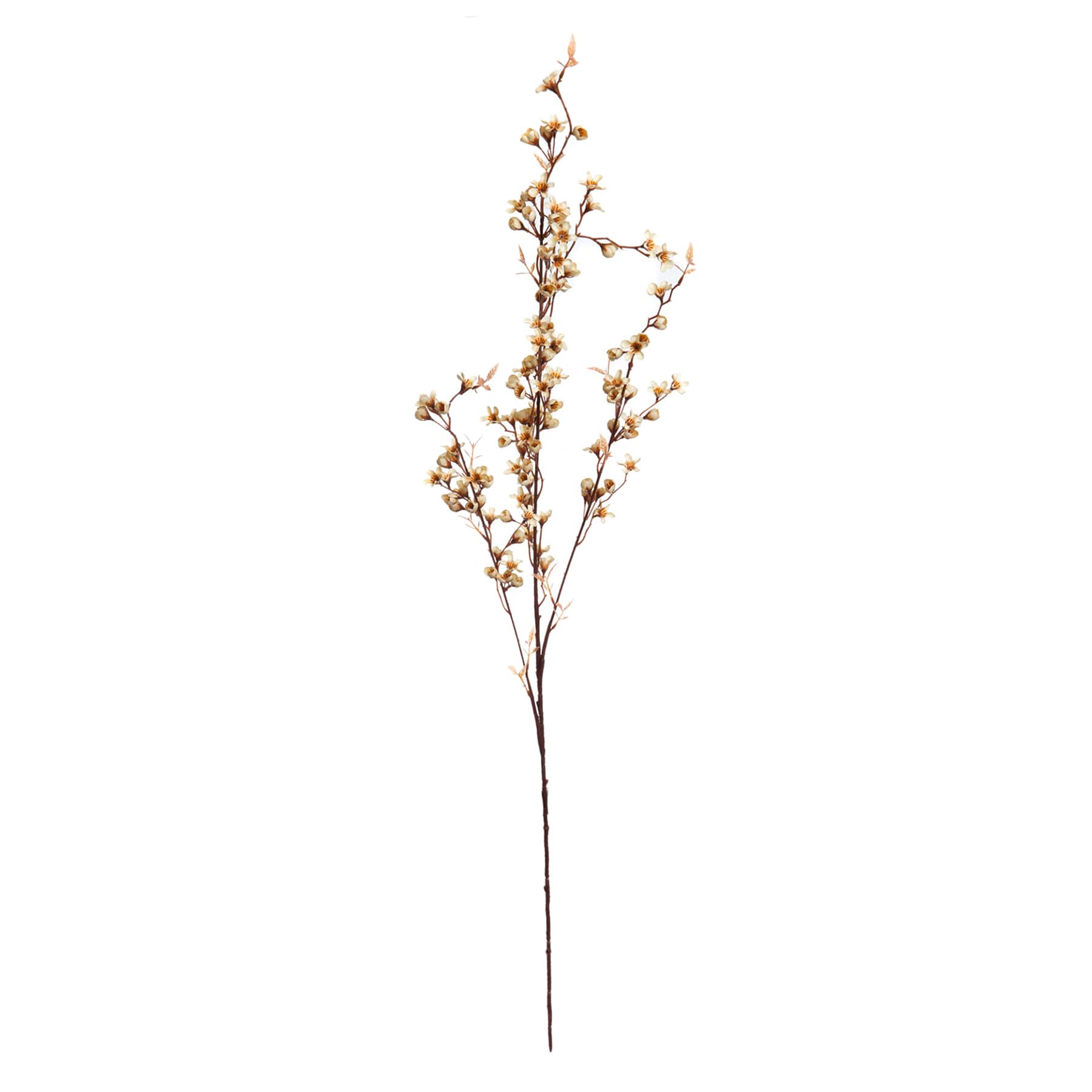 Ivory Wax Flower Floral Spray, 38"