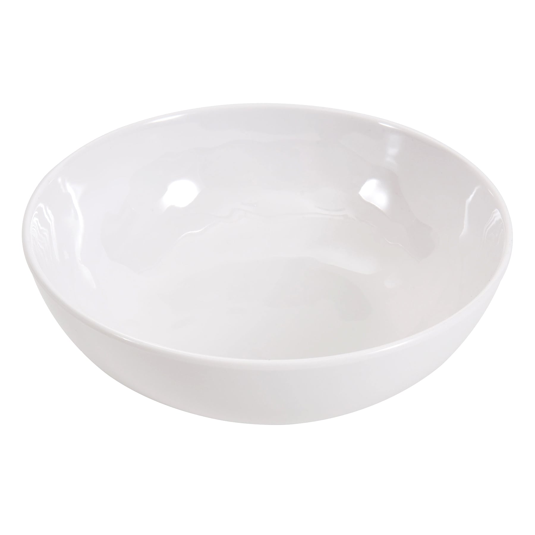 Embossed Melamine Cereal Bowl, White