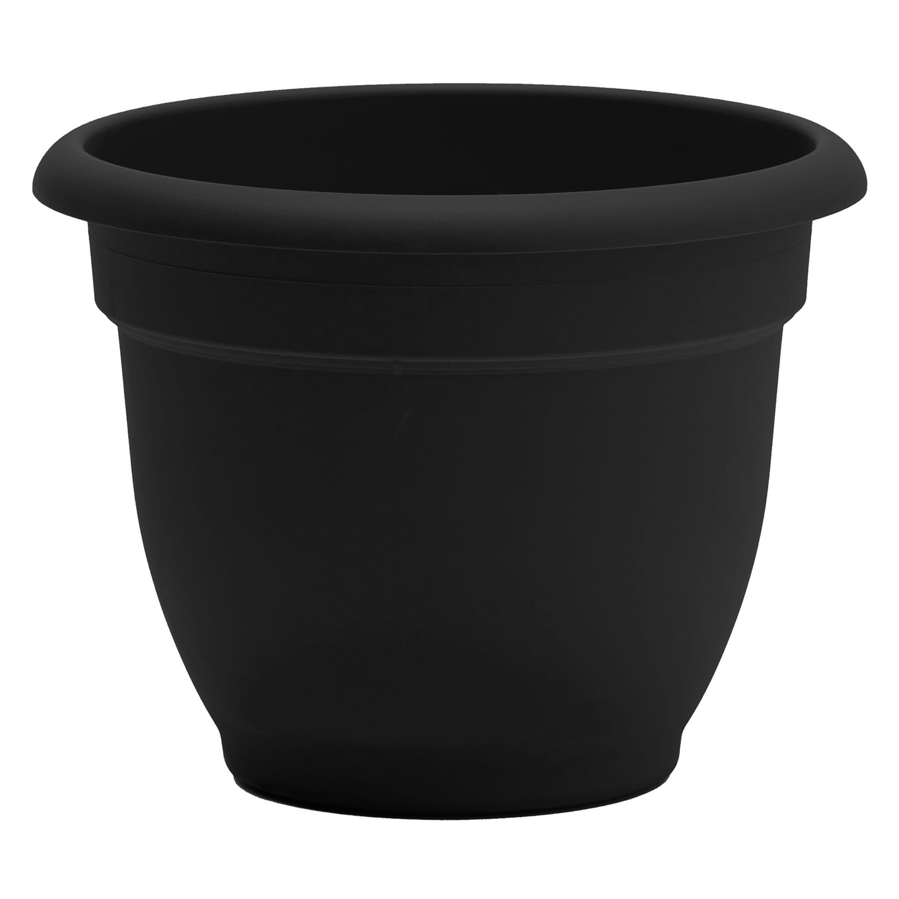 Ariana Black Outdoor Planter, 12"