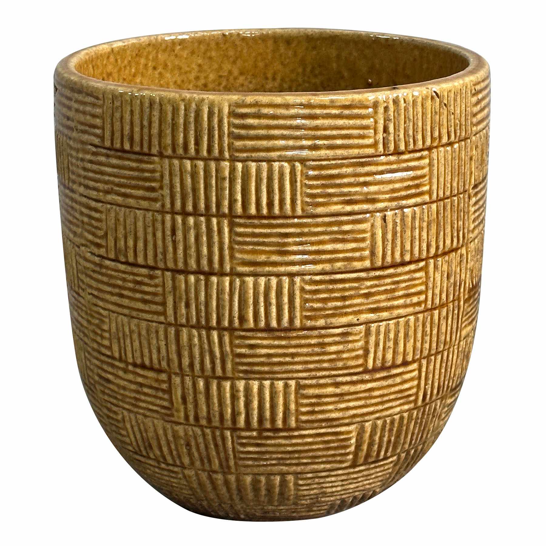 Honeybloom Honey Brown Rush Outdoor Planter, Small