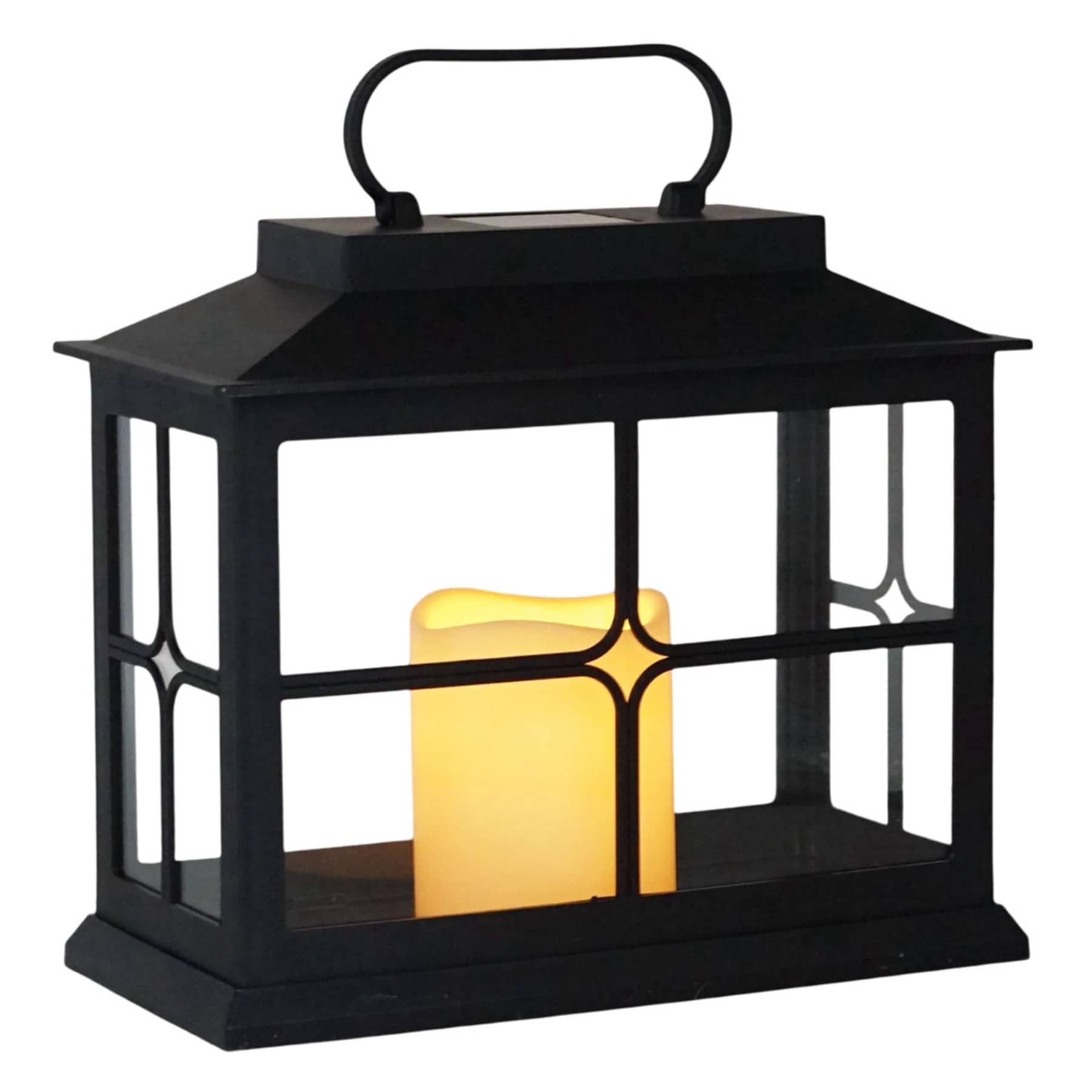 Black Box Outdoor Solar Lantern, 9"