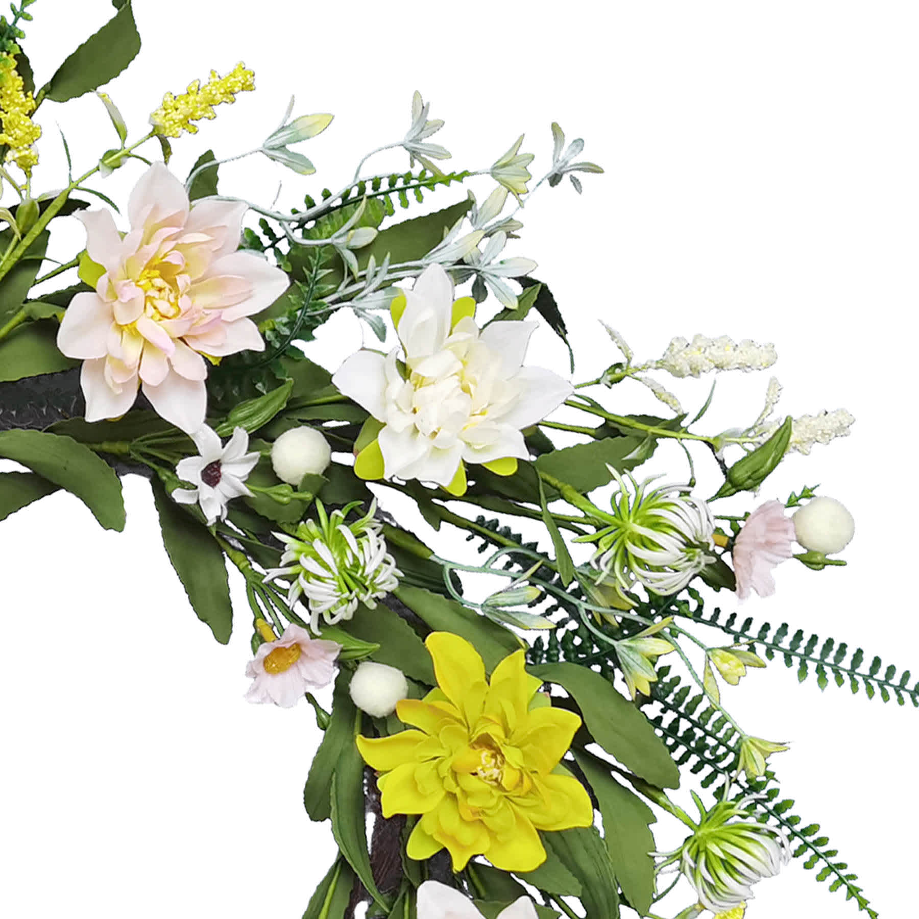 Mixed Wildflower Floral Wreath, 20"