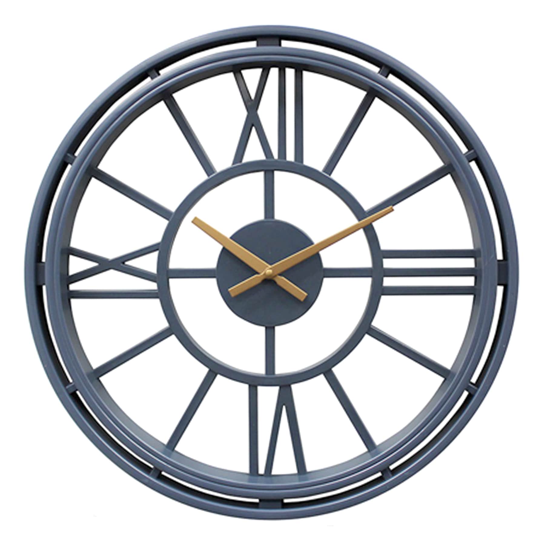 Navy Blue Wall Clock, 20"