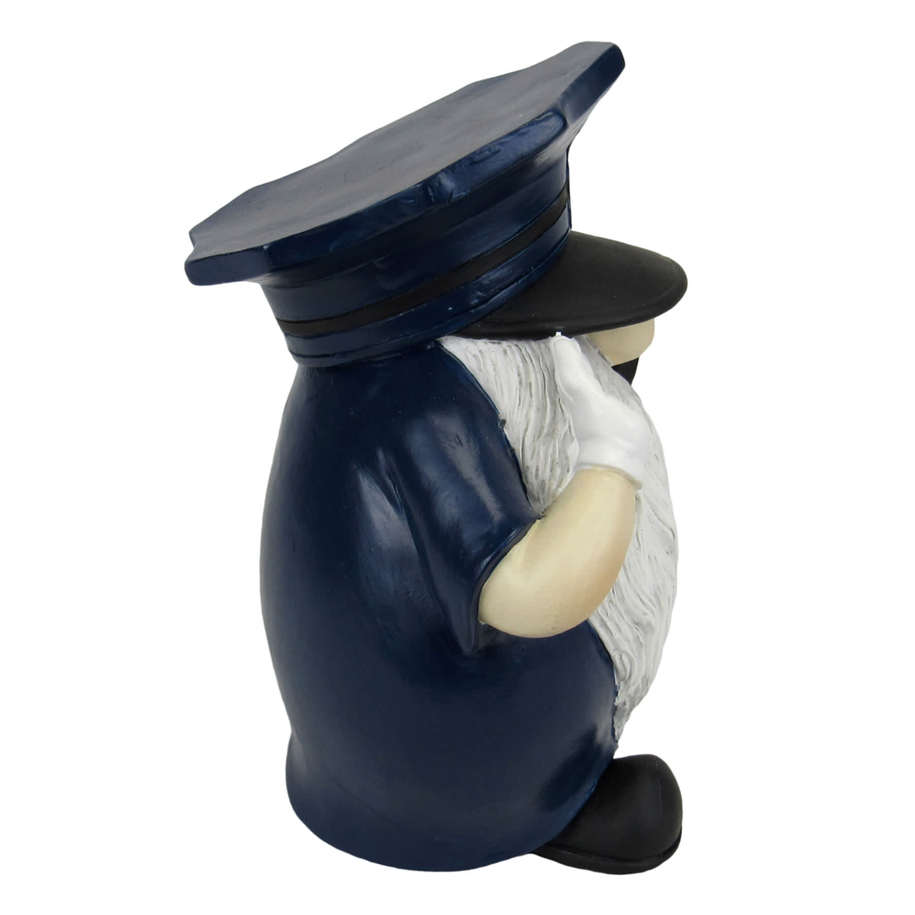Policeman Gnome Outdoor Garden Statue, 8"