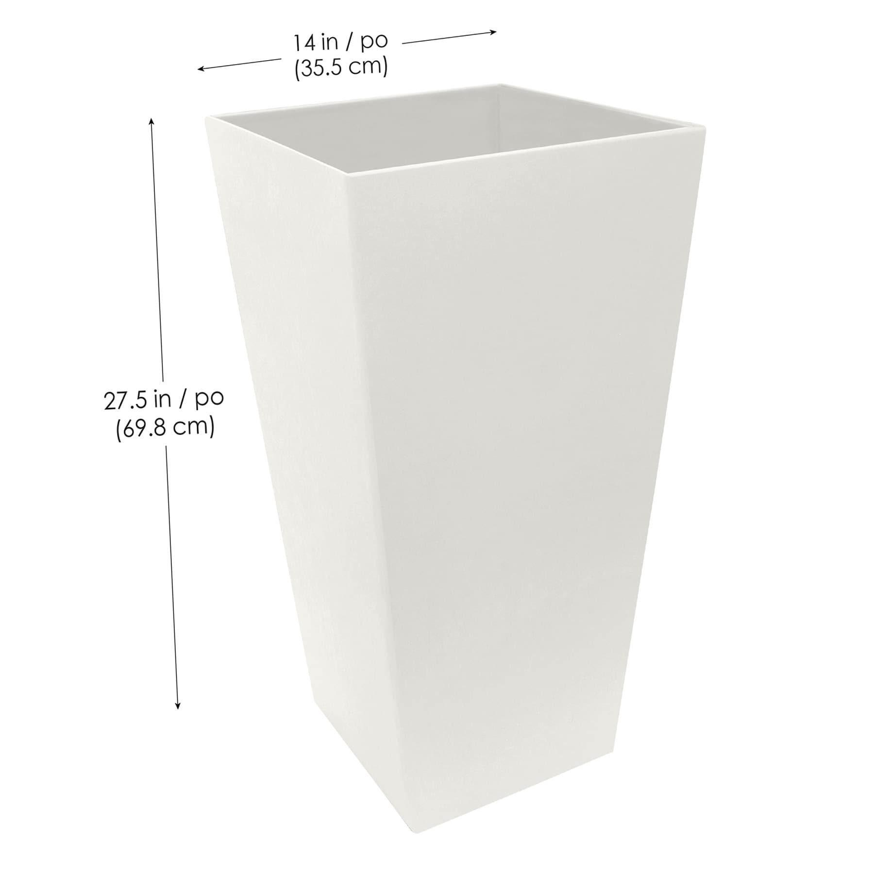 Sonata Eggshell Neutral Outdoor Planter, Large