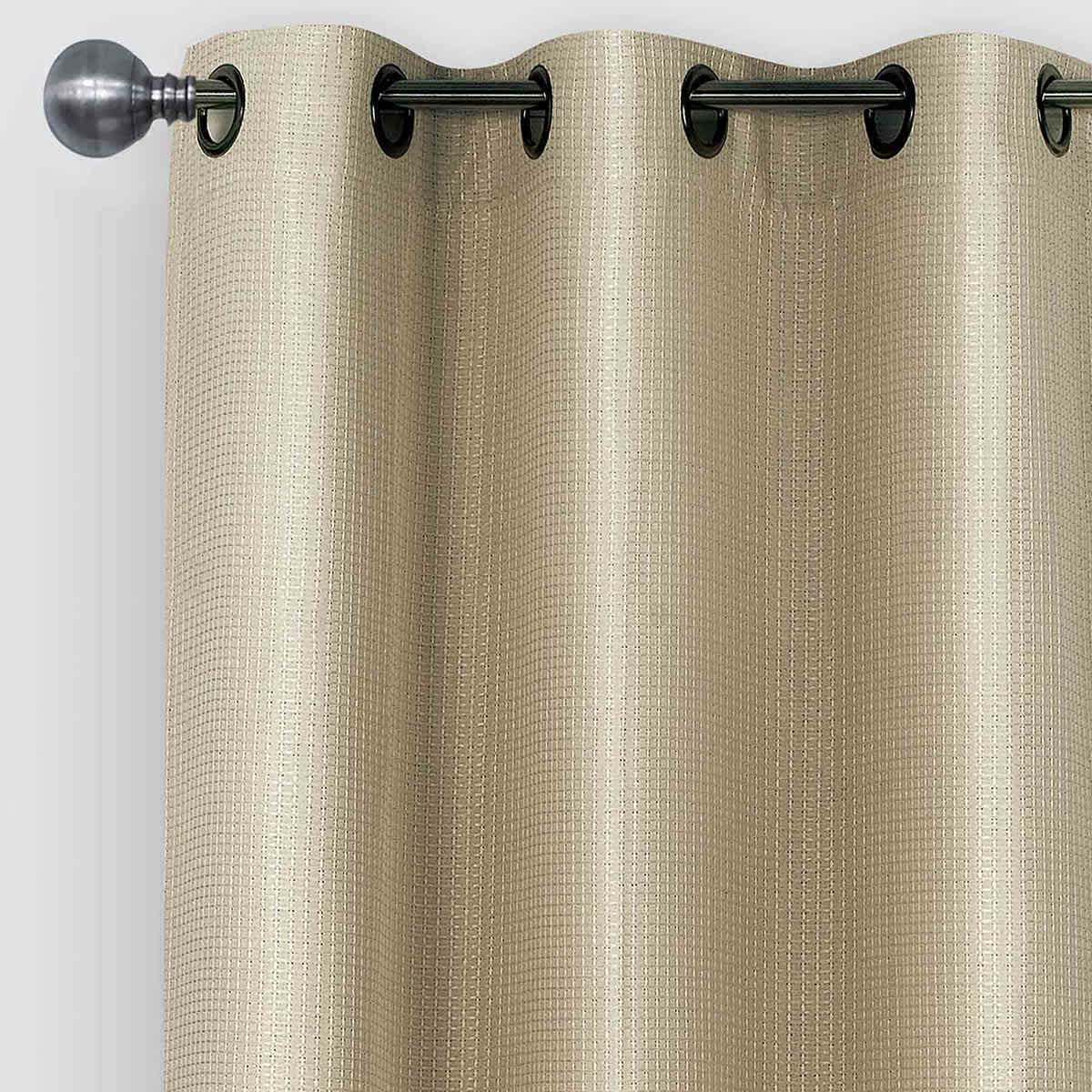 Morrison Brown Blackout Grommet Curtain Panel, 84"