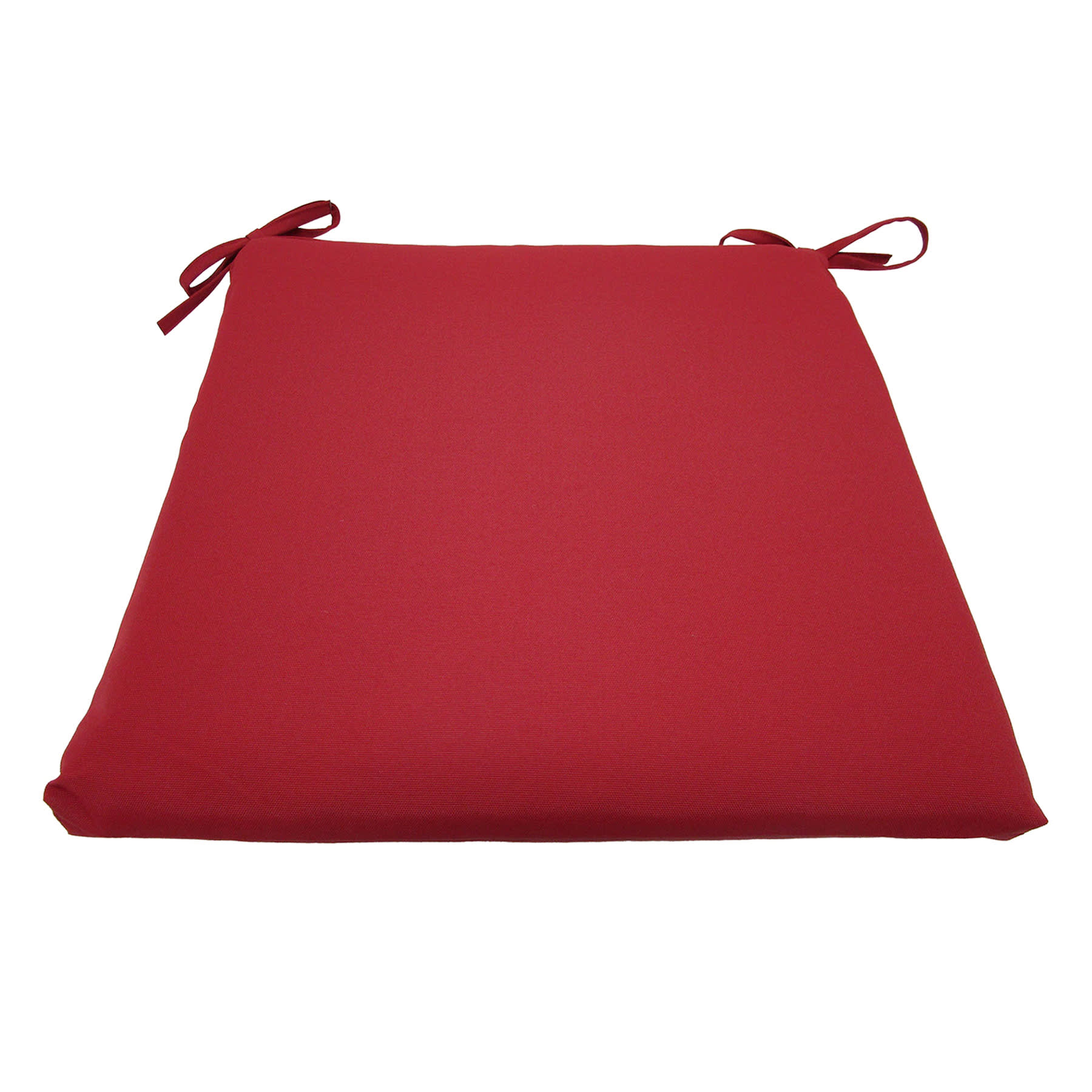 Brick Red Canvas Outdoor Square Seat Cushion