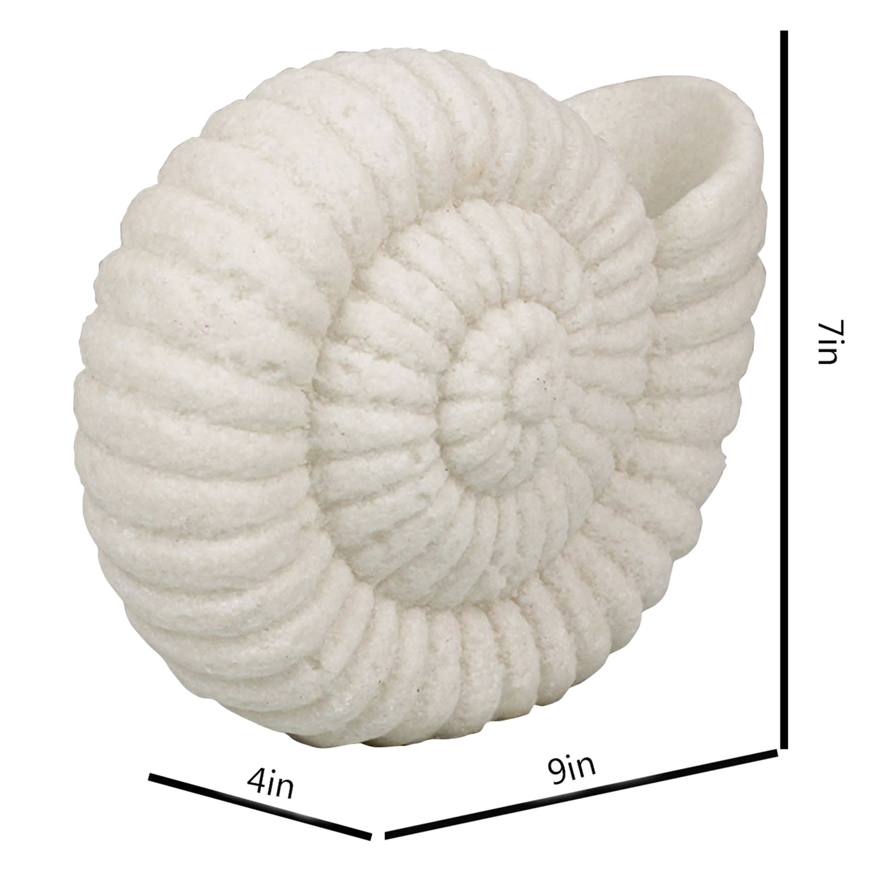 Ty Pennington Shell Sandstone Outdoor LED Garden Statue, 9"