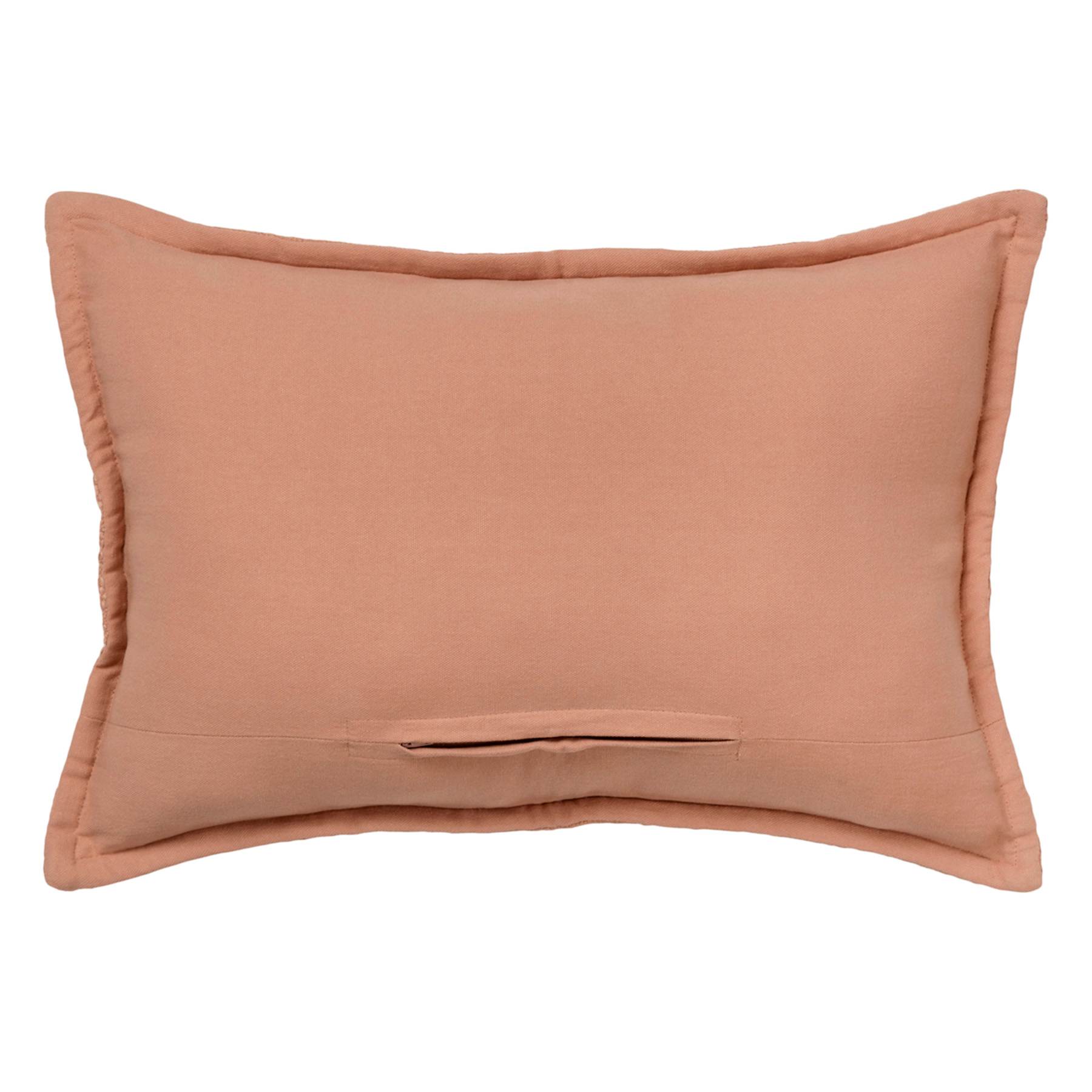 Honeybloom Pink Striped Slub Throw Pillow, 14x20