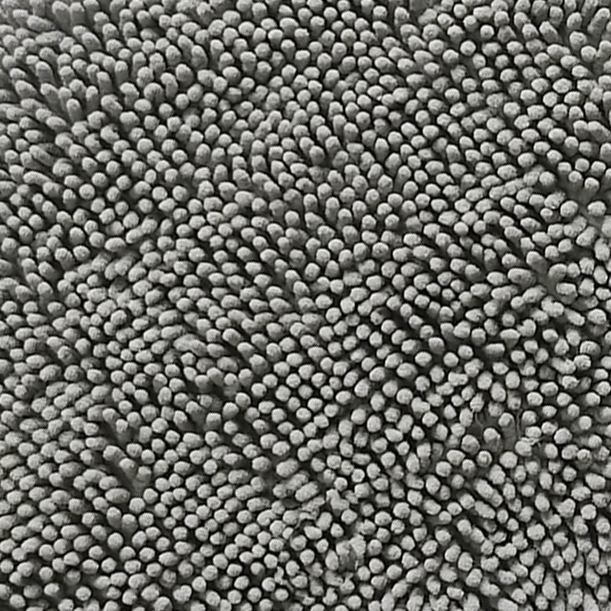 Essential Noodle Light Grey Bath Rug, 20x34