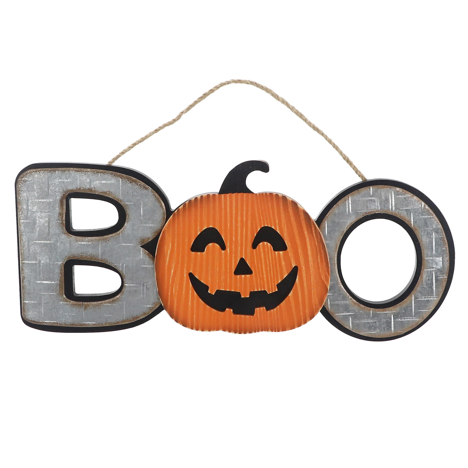 BOO Wooden Wall Sign, 16x7