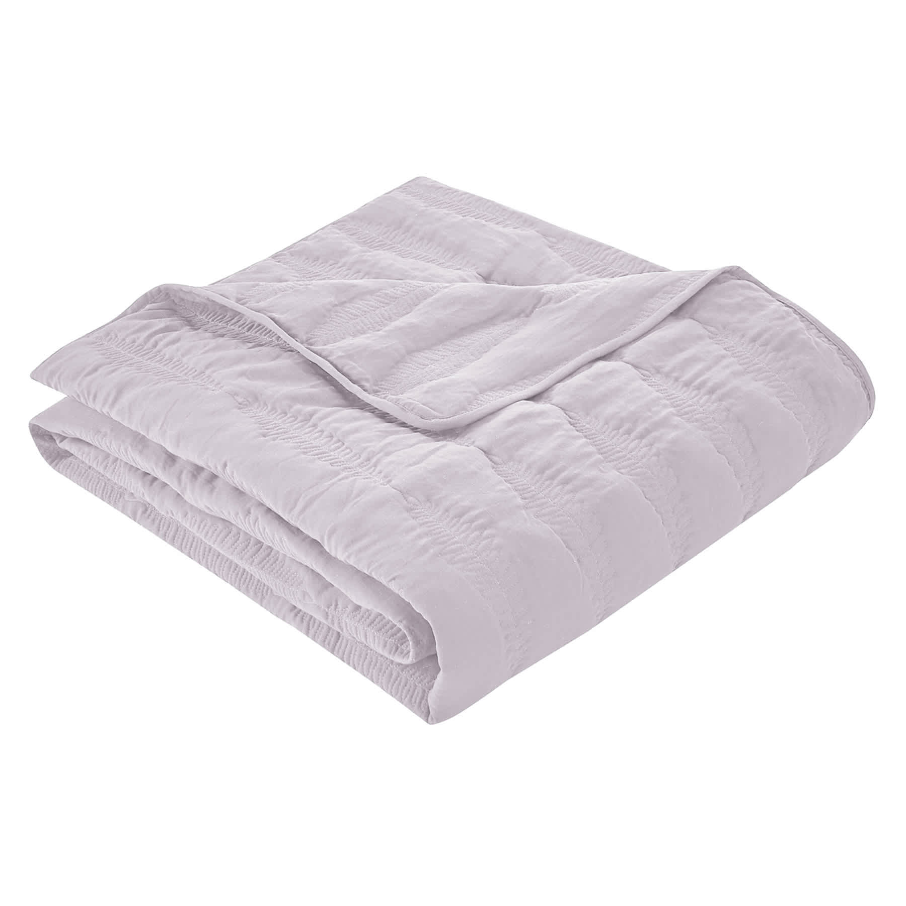 Providence 3-Piece Purple Embroidered Washed Microfiber Quilt Set, King