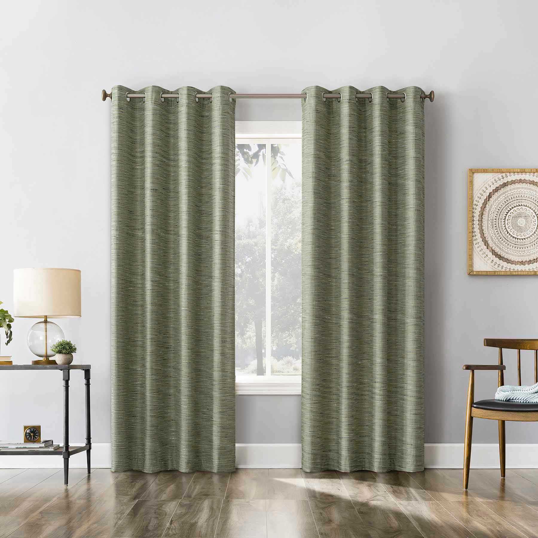 Sun Zero Sage Extreme Blackout Grommet Curtain Panel, 84"