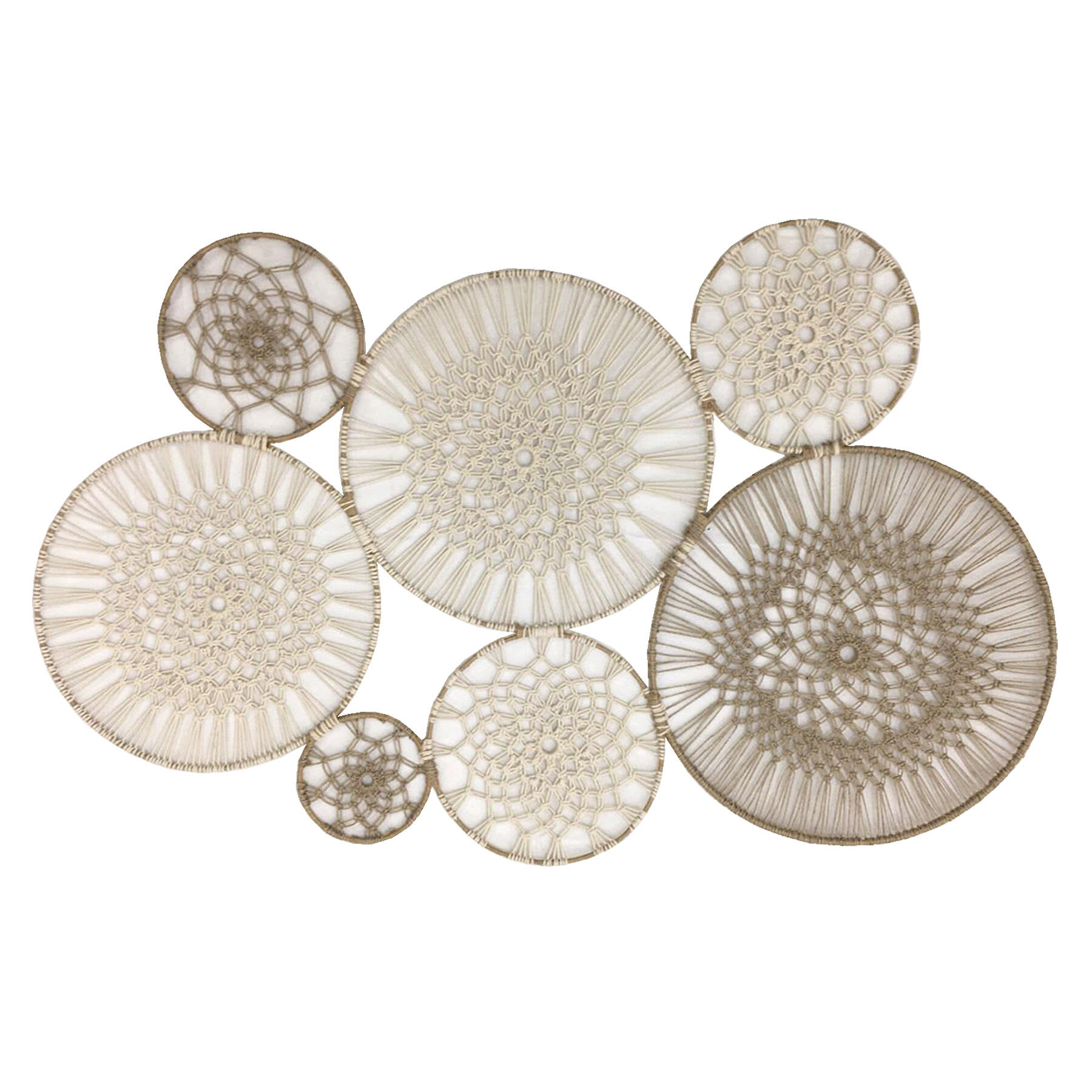 Tracey Boyd Macrame Centerpiece Wall Art, 47x30