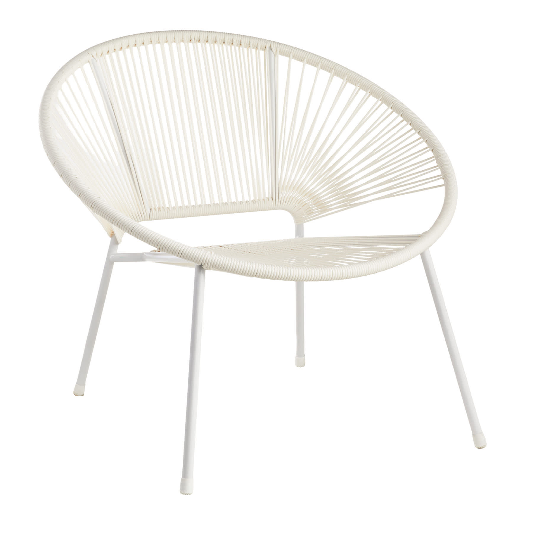 Oh Joy! White Round Disc Outdoor Chair